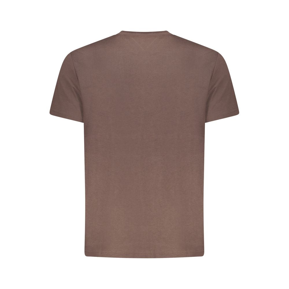Tommy Hilfiger Brown Cotton Men's T-Shirt | Regal Royce