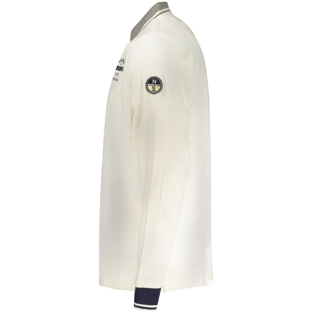 North Sails White Cotton Men Polo Shirt | Regal Royce