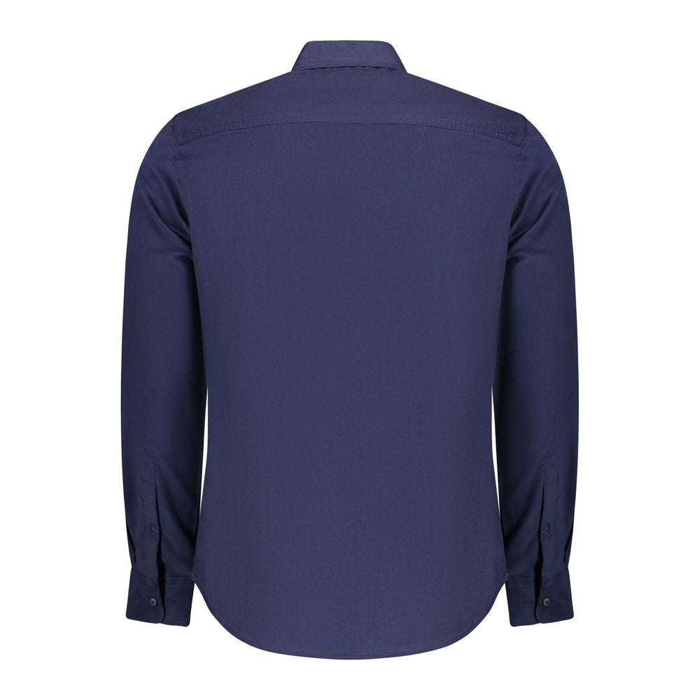 North Sails Blue Cotton Men Shirt | Regal Royce