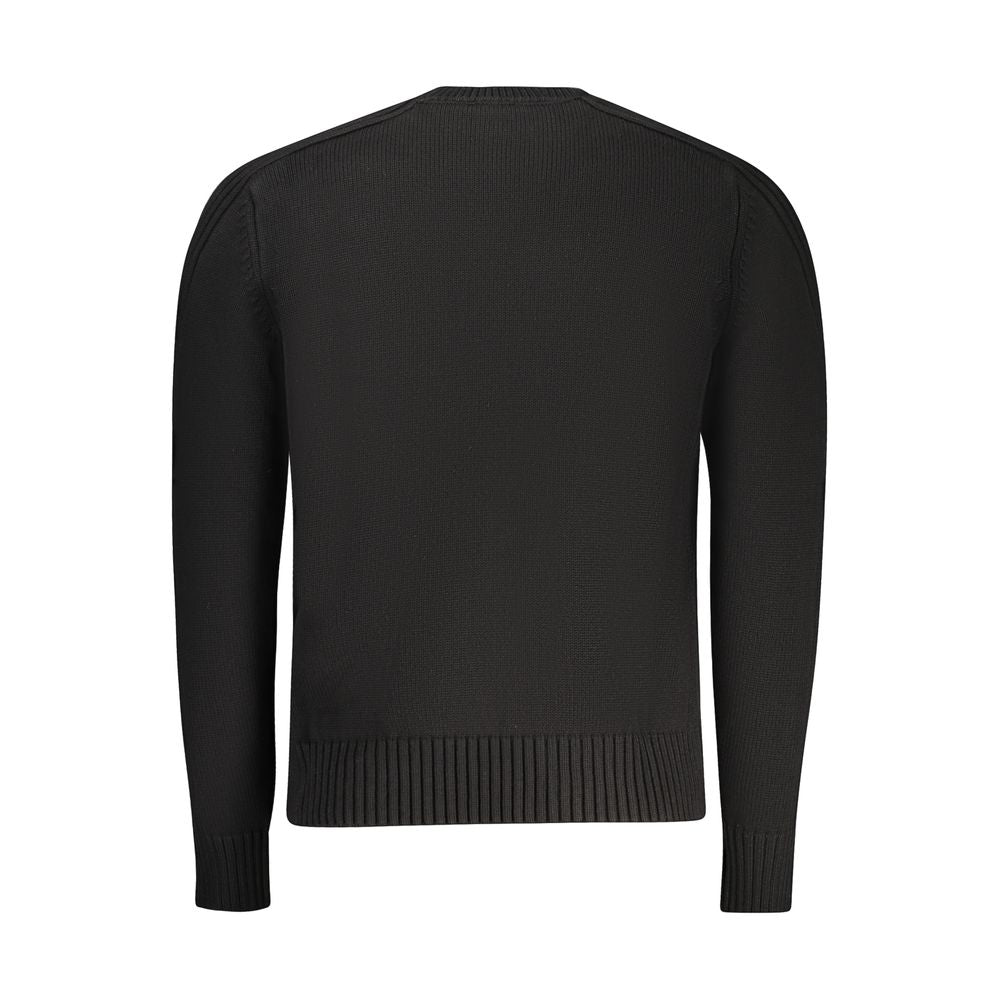 North Sails Black Cotton Men Sweater | Regal Royce
