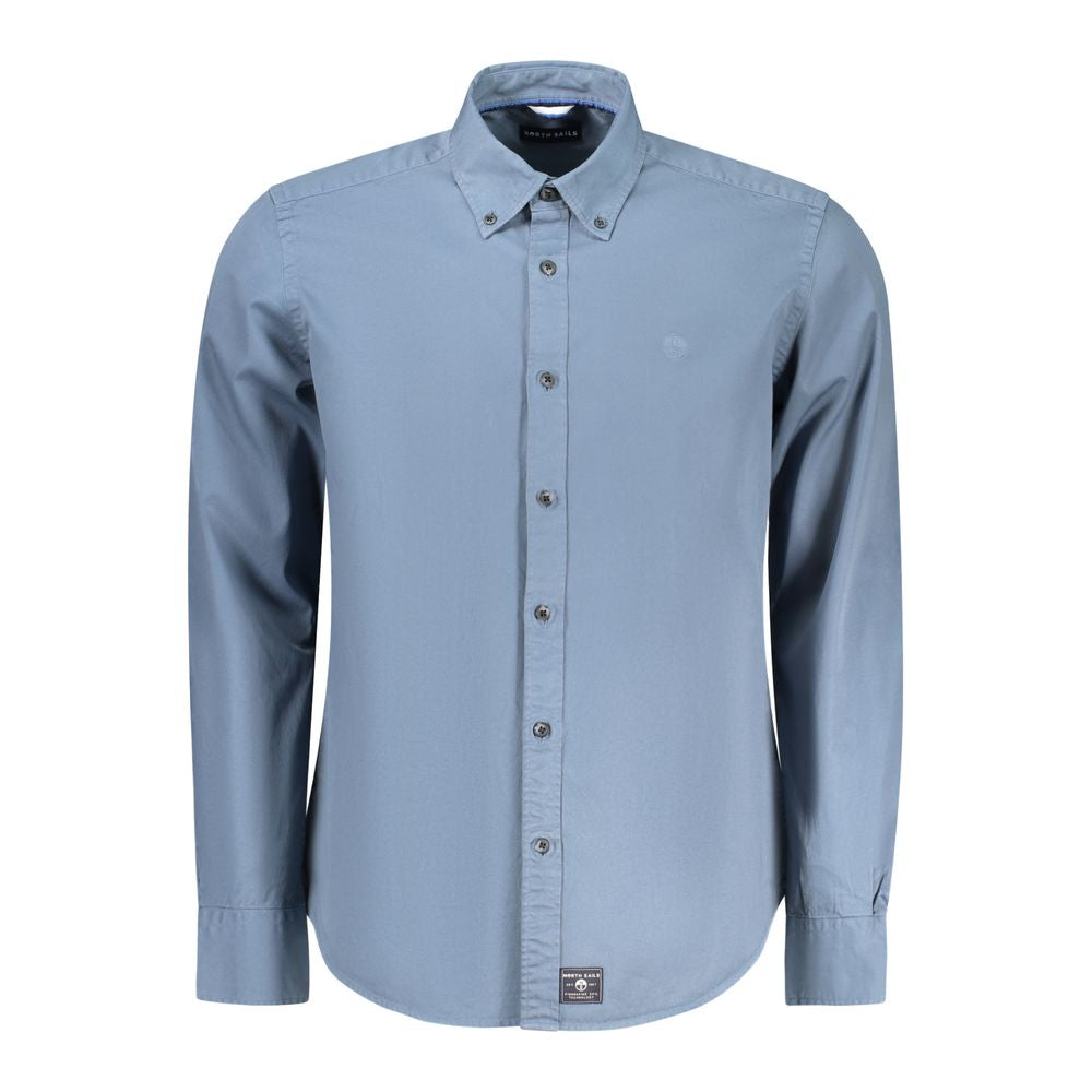 North Sails Blue Cotton Men Shirt | Regal Royce