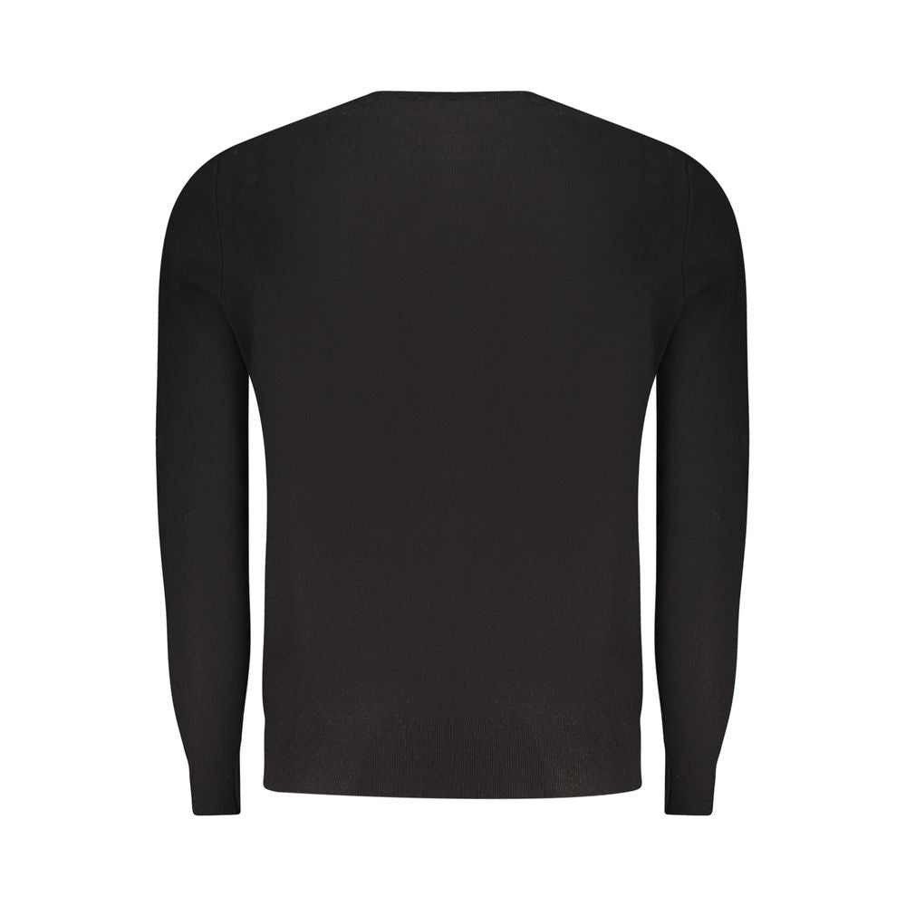 North Sails Black Viscosa Men Sweater | Regal Royce