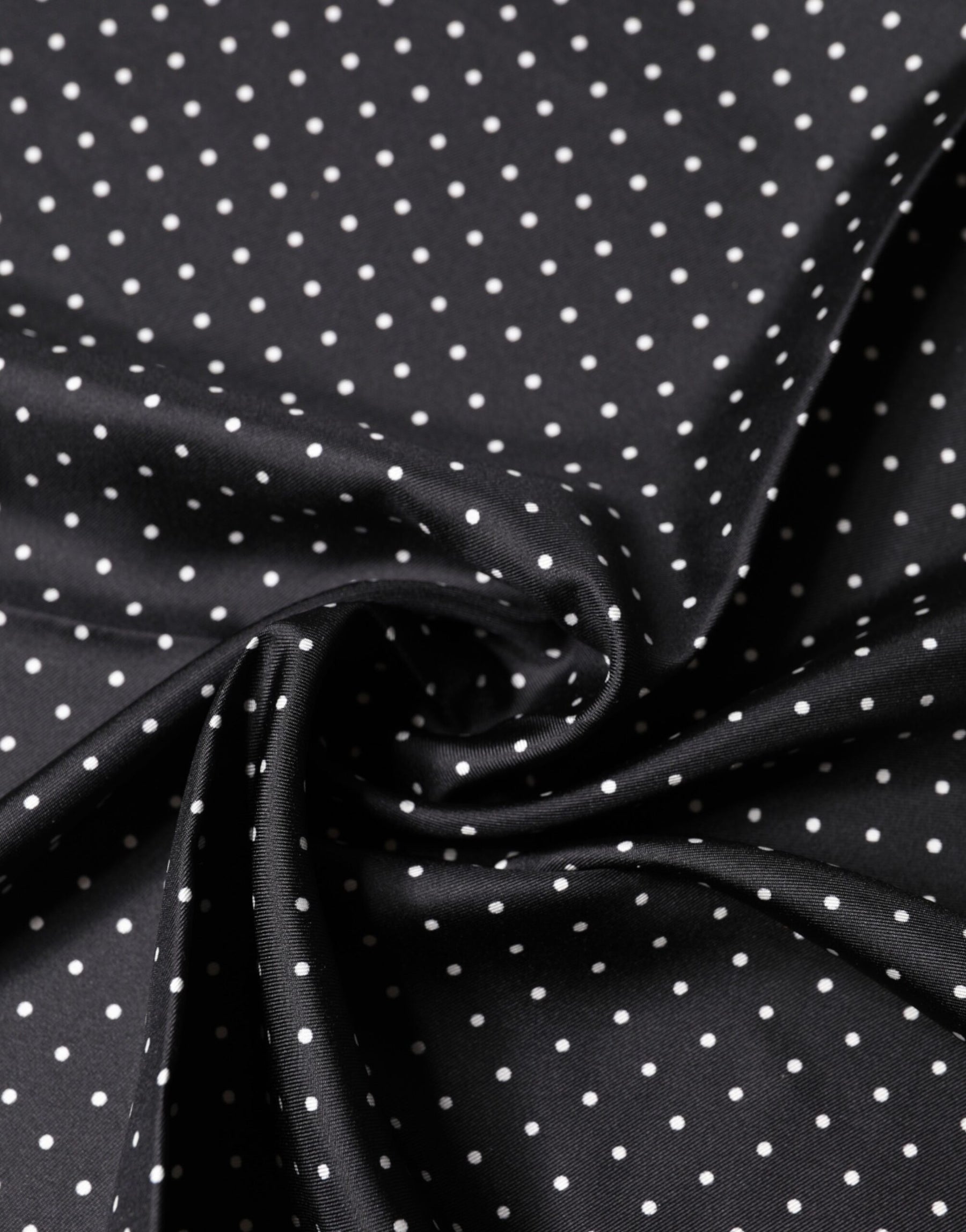Dolce & Gabbana Black Polka Dot Silk Square Foulard Scarf | Regal Royce