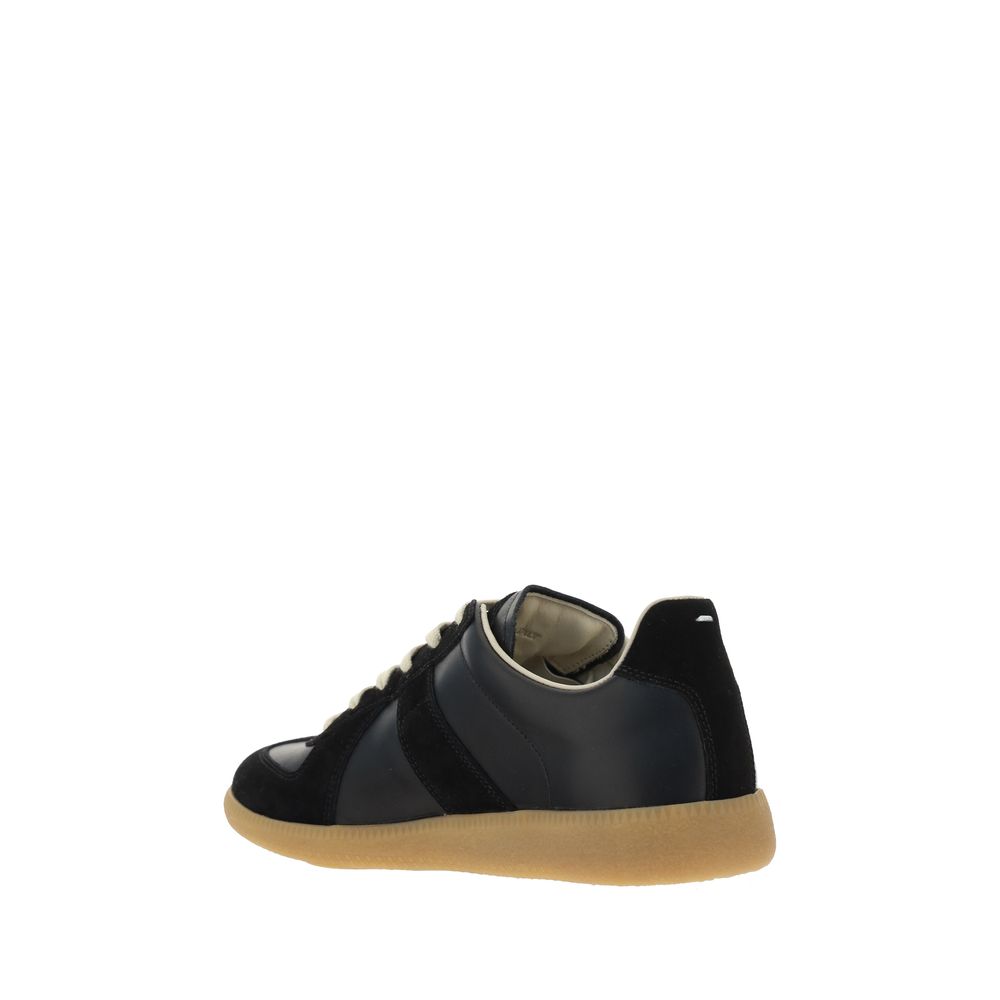 Margiela Black Rubber Low Top Sneakers | Regal Royce