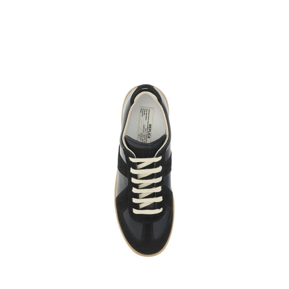 Margiela Black Rubber Low Top Sneakers | Regal Royce