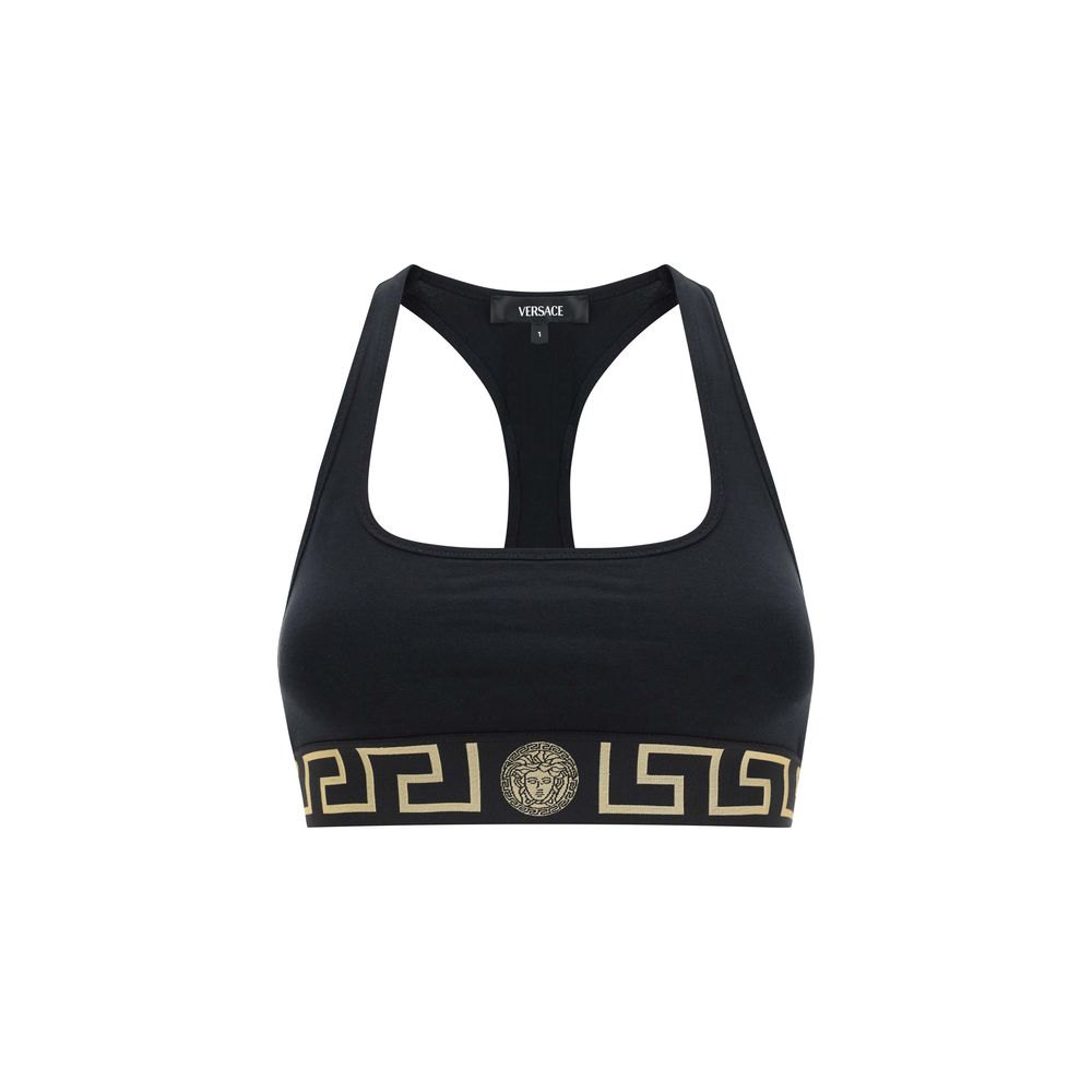 Versace Black Cotton Top | Regal Royce