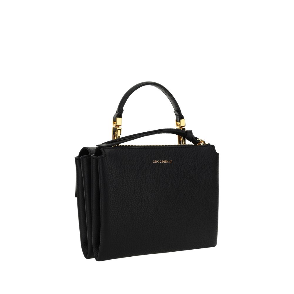 Coccinelle Black Calf Leather Bos Taurus Handbag | Regal Royce