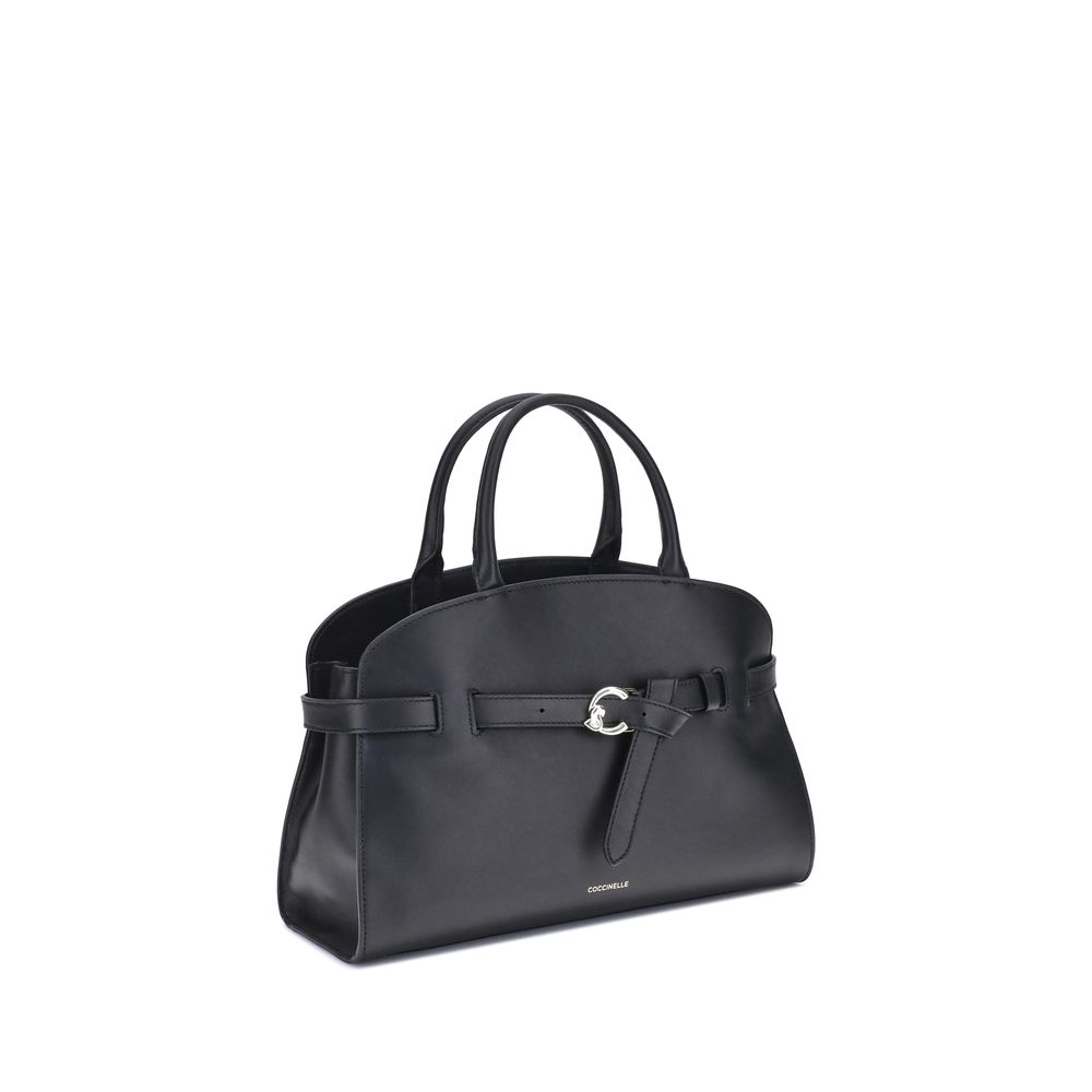 Coccinelle Black Calf Leather Bos Taurus Handbag | Regal Royce