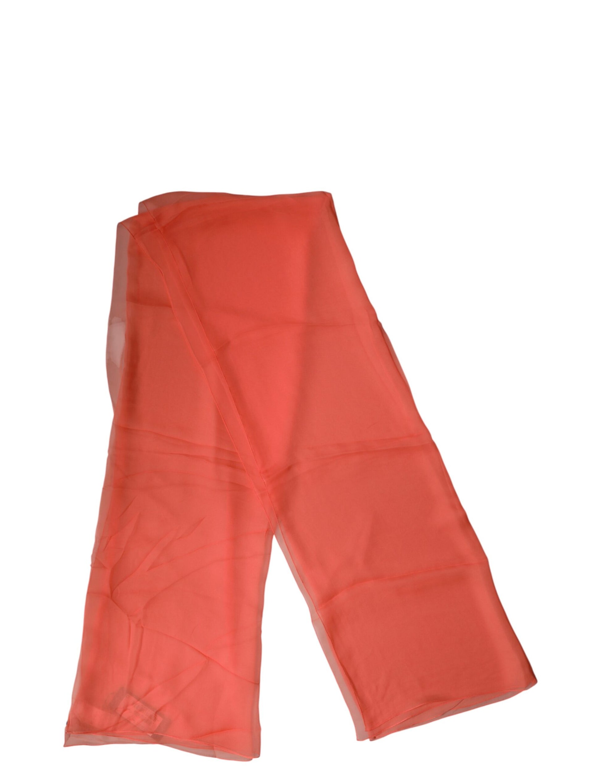 Dolce & Gabbana Orange Stole Silk Neck Wrap Shawl Men Scarf | Regal Royce