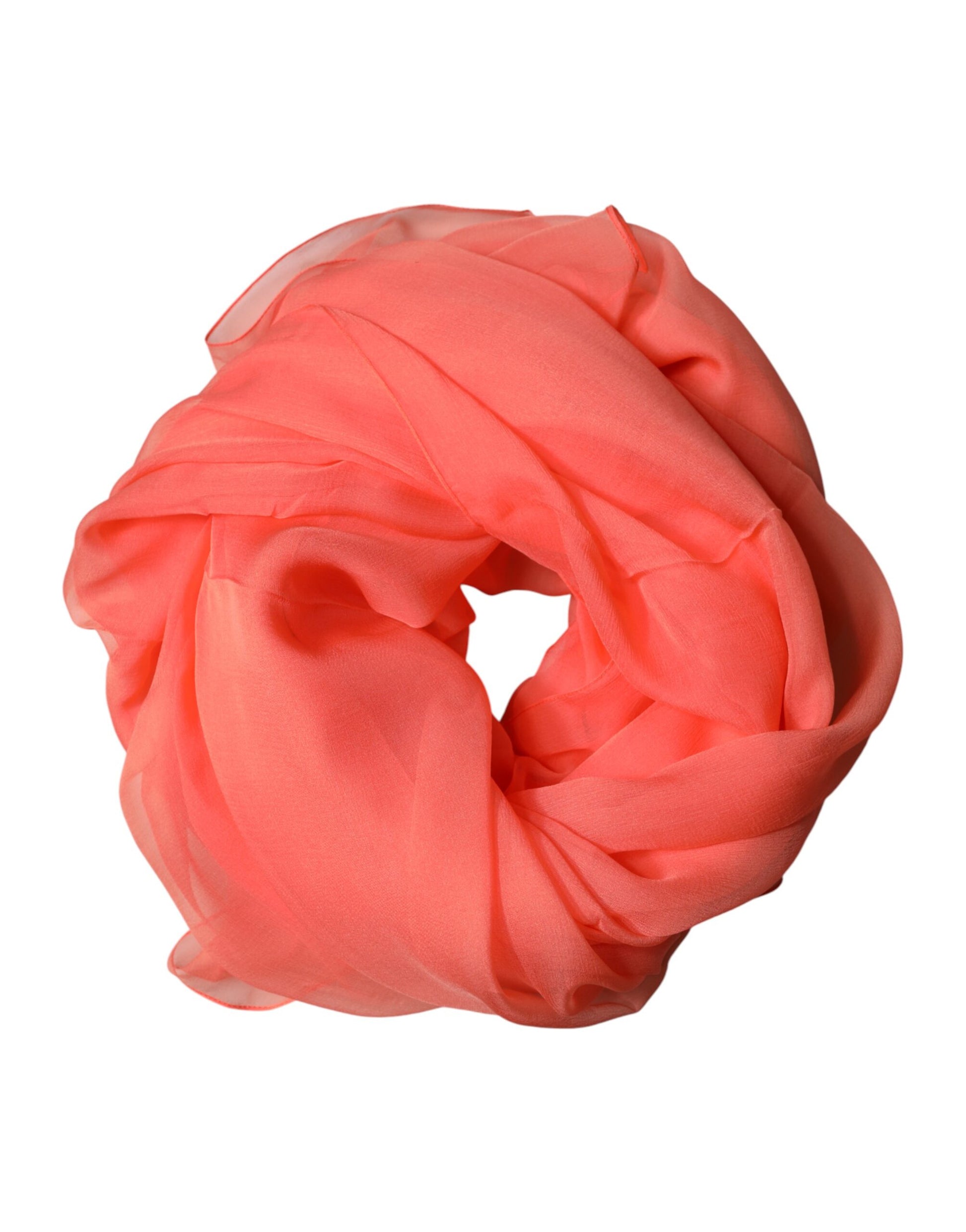 Dolce & Gabbana Orange Stole Silk Neck Wrap Shawl Men Scarf | Regal Royce