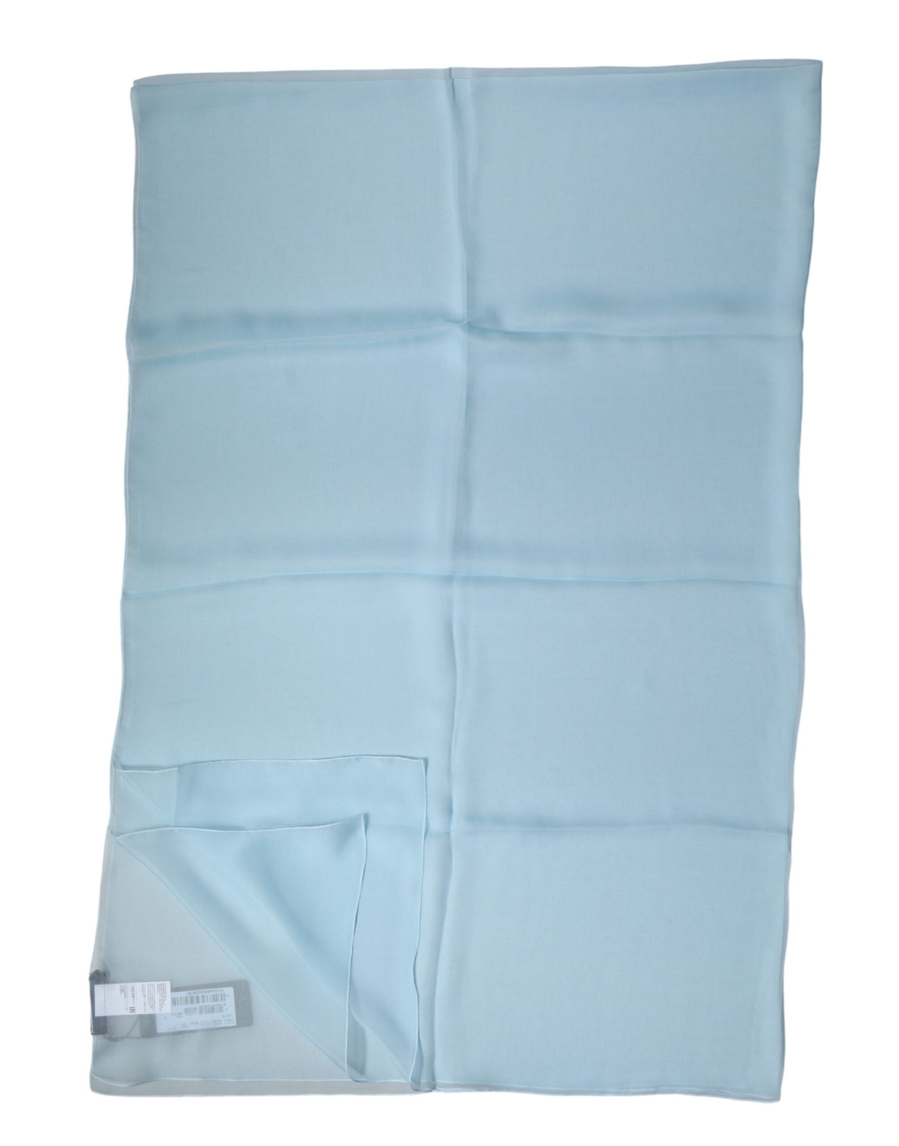 Dolce & Gabbana Light Blue Stole Silk Neck Wrap Shawl Scarf | Regal Royce