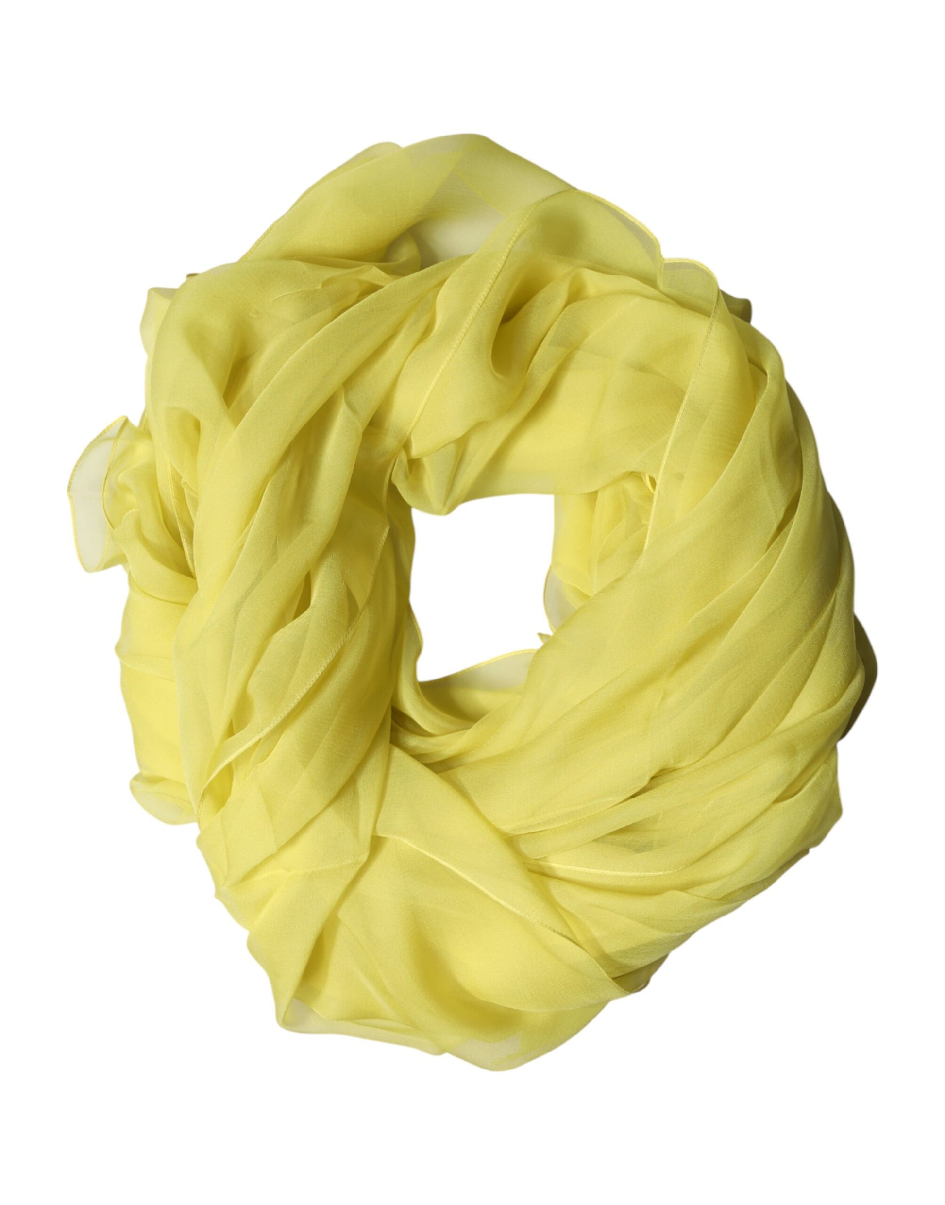 Dolce & Gabbana Yellow Stole Silk Neck Wrap Shawl Men  Scarf | Regal Royce