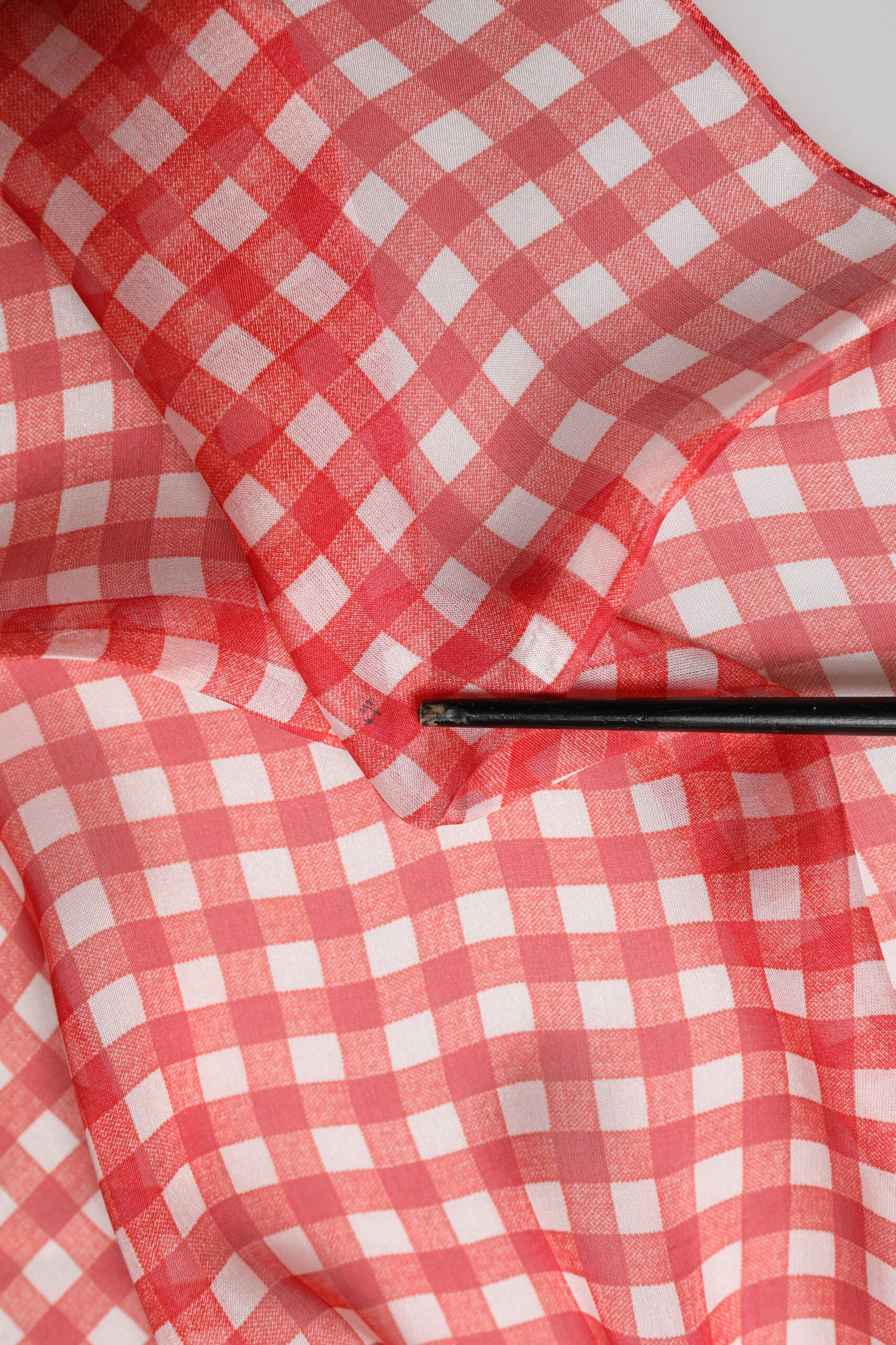 Dolce & Gabbana Red Checkered Plaid Neck Wrap Shawl  Scarf | Regal Royce