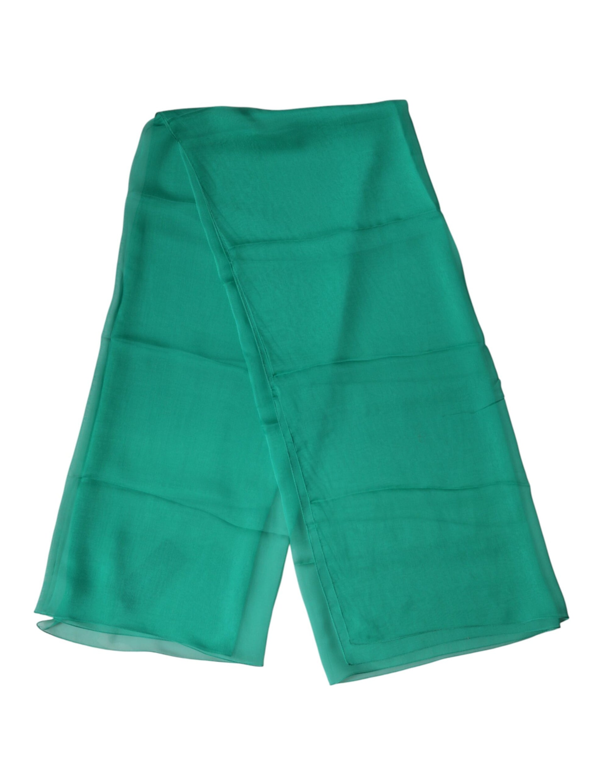 Dolce & Gabbana Green Stole Silk Neck Wrap Shawl Scarf | Regal Royce