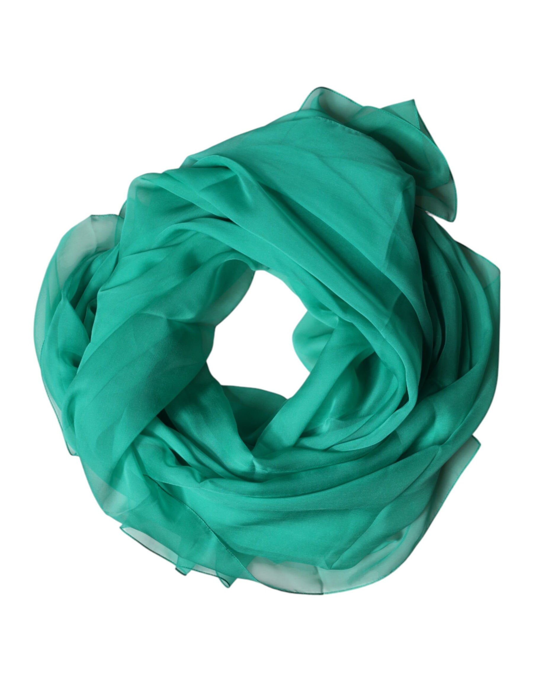 Dolce & Gabbana Green Stole Silk Neck Wrap Shawl Scarf | Regal Royce