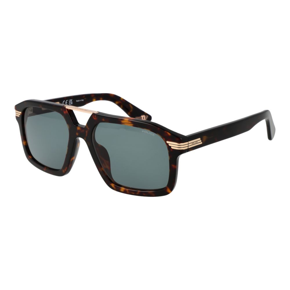 Police Brown Cellulose Acetate Sunglasses | Regal Royce