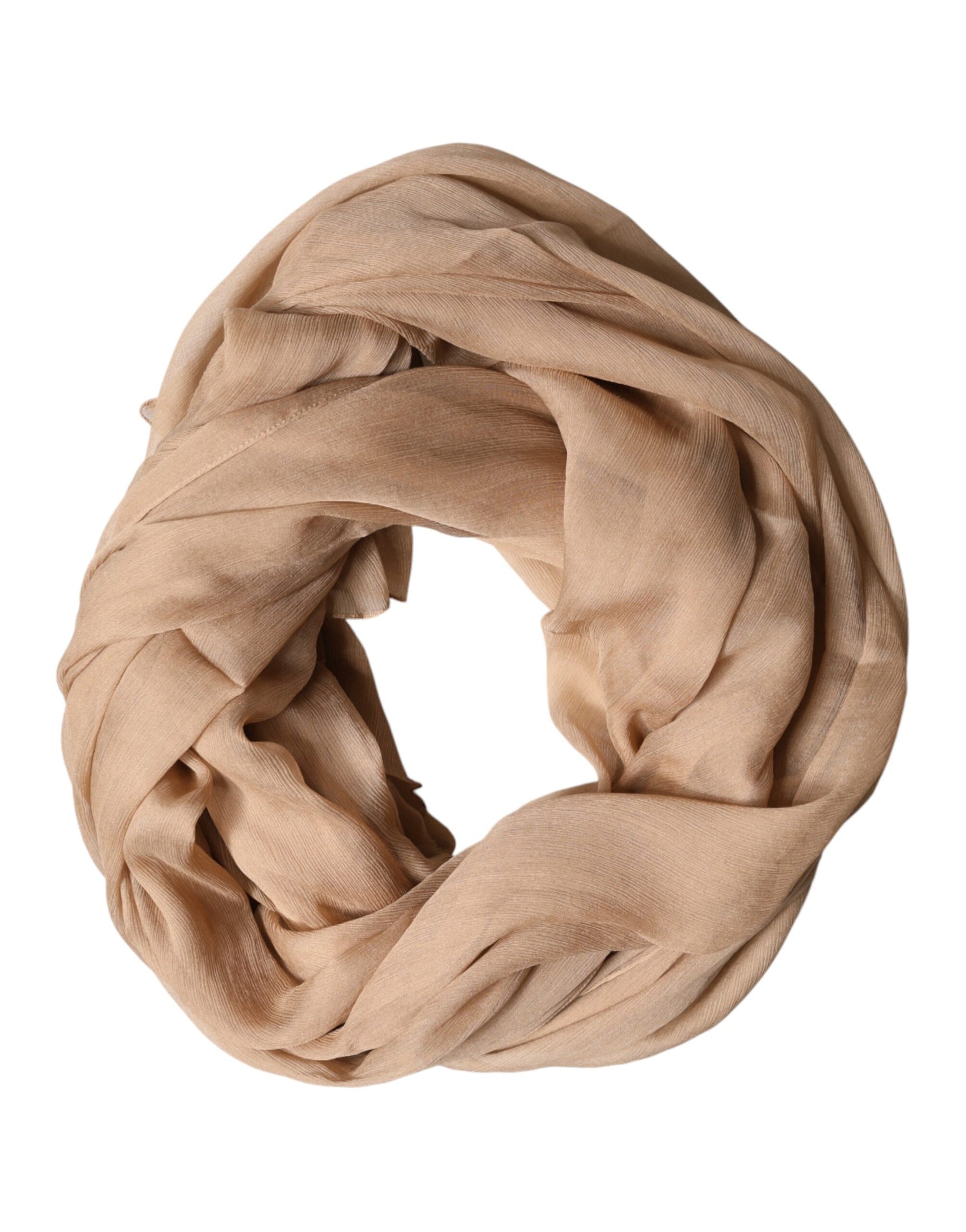 Dolce & Gabbana Brown Silk Stole Neck Wrap Shawl Men Scarf | Regal Royce