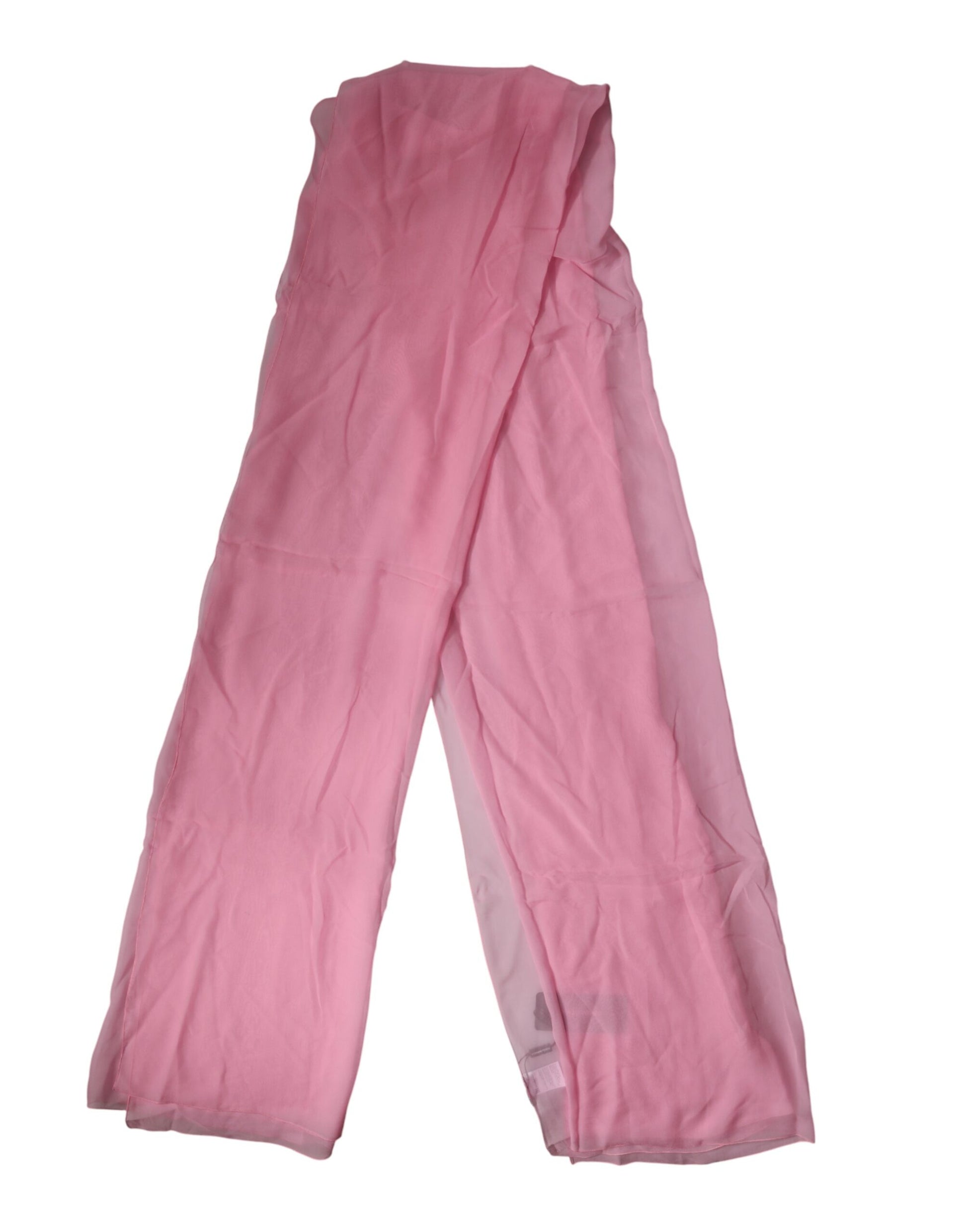 Dolce & Gabbana Pink Silk Sash Neck Wrap Shawl Men Scarf | Regal Royce