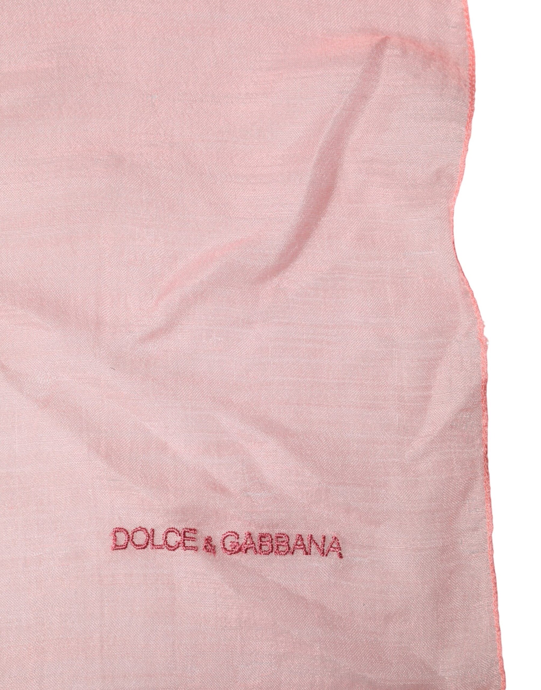 Dolce & Gabbana Light Pink Stole Neck Wrap Shawl  Scarf | Regal Royce