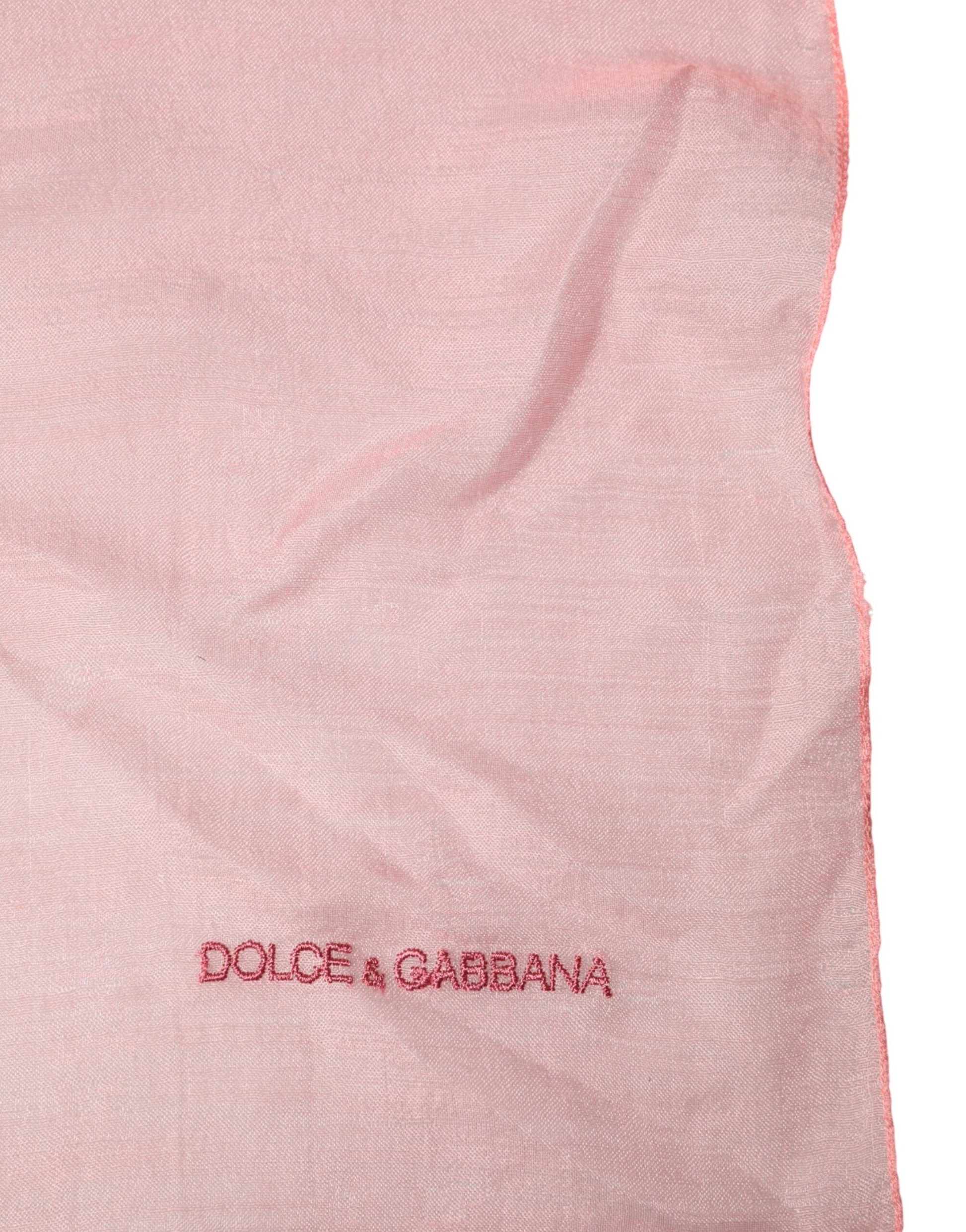 Dolce & Gabbana Light Pink Cashmere Neck Wrap Shawl Scarf | Regal Royce