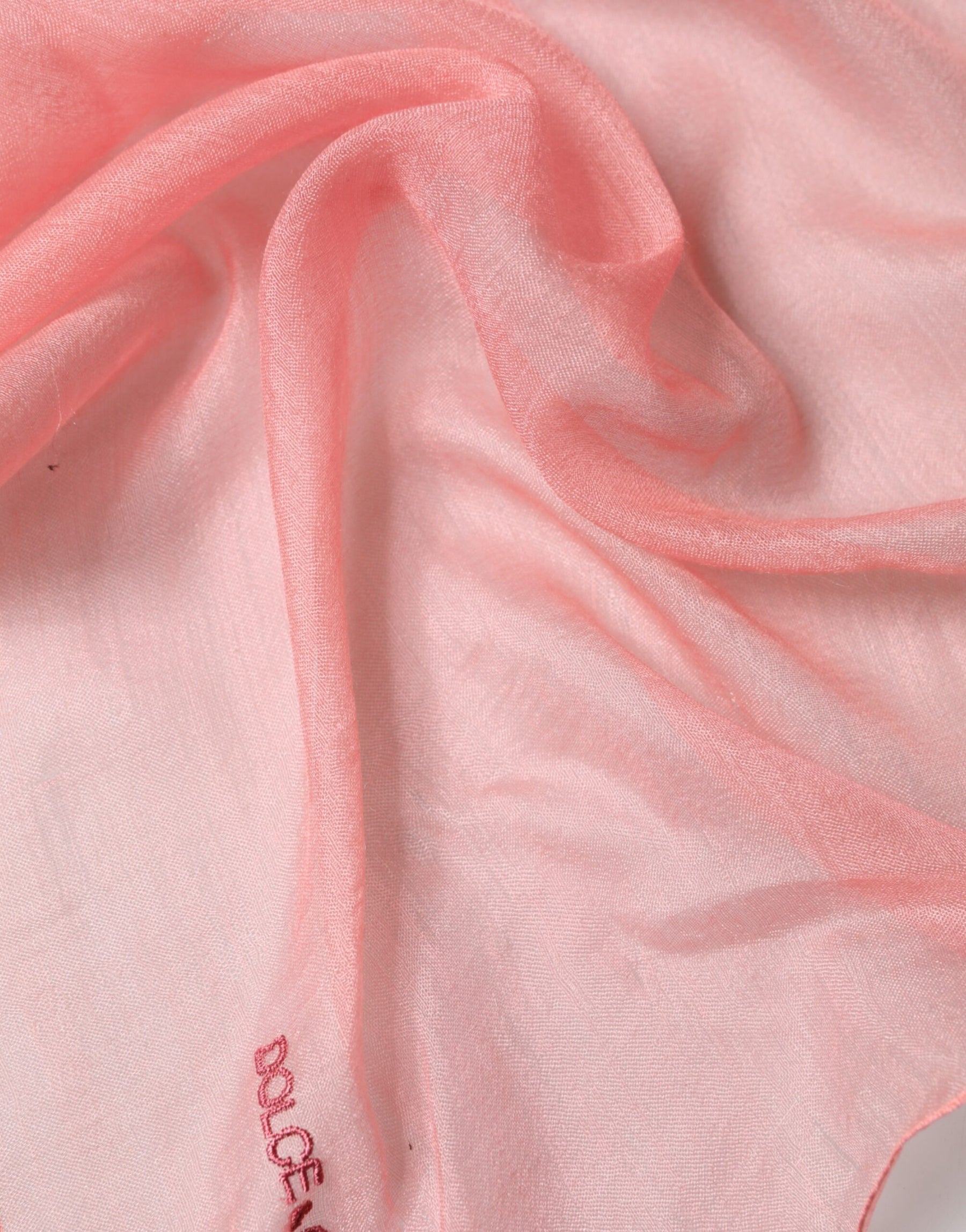 Dolce & Gabbana Light Pink Cashmere Neck Wrap Shawl Scarf | Regal Royce