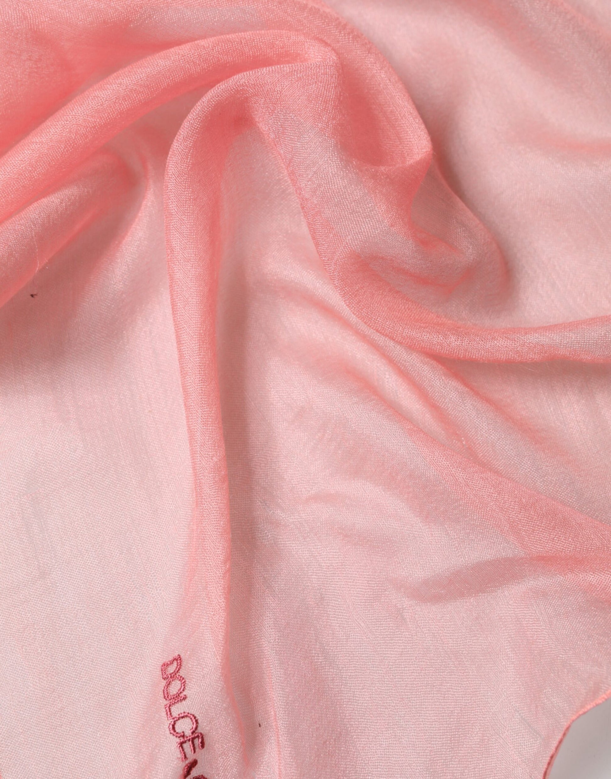 Dolce & Gabbana Light Pink Cashmere Neck Wrap Shawl Scarf | Regal Royce