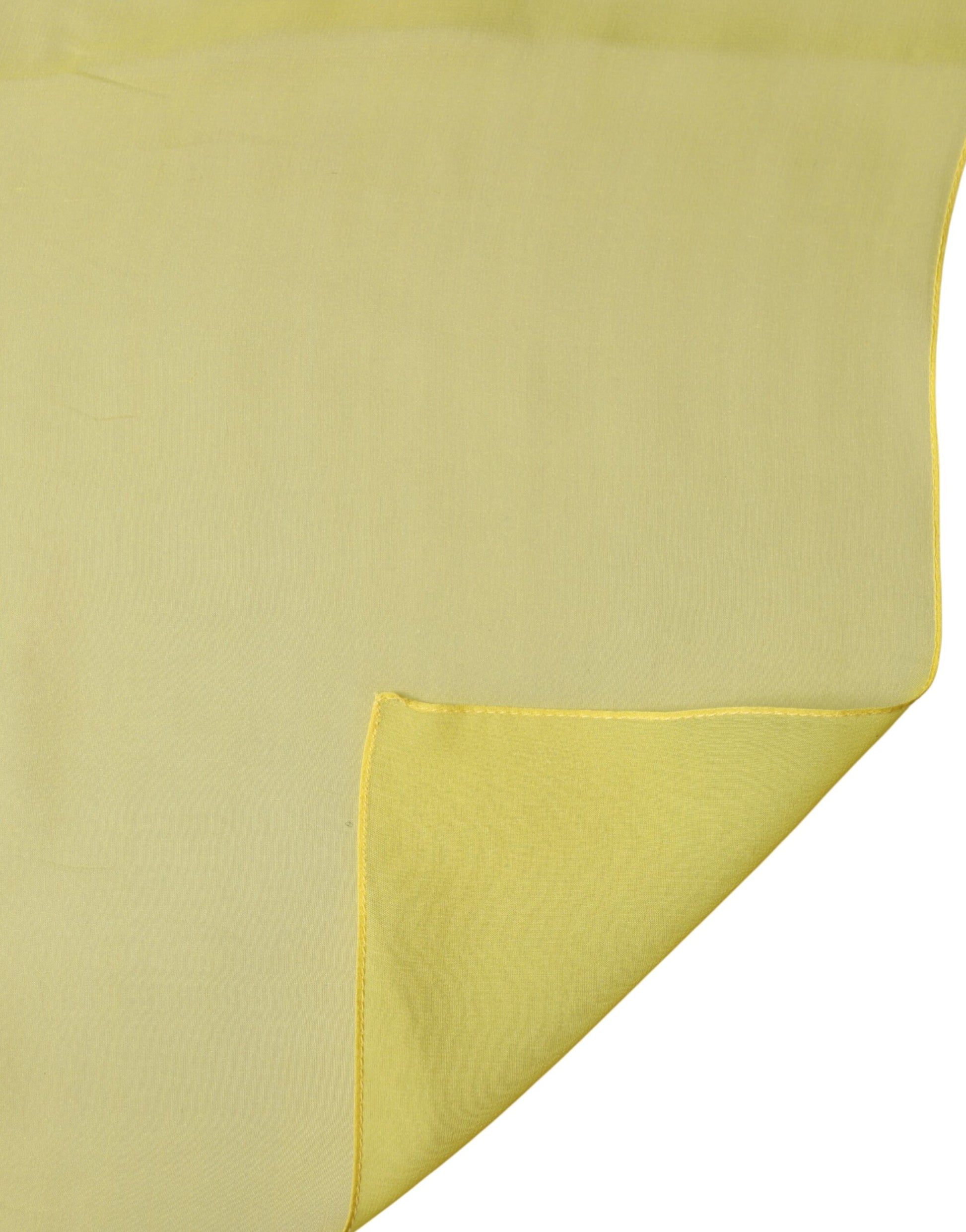 Dolce & Gabbana Yellow Silk Stole Neck Wrap Shawl Men 200cm x 130cm Scarf | Regal Royce