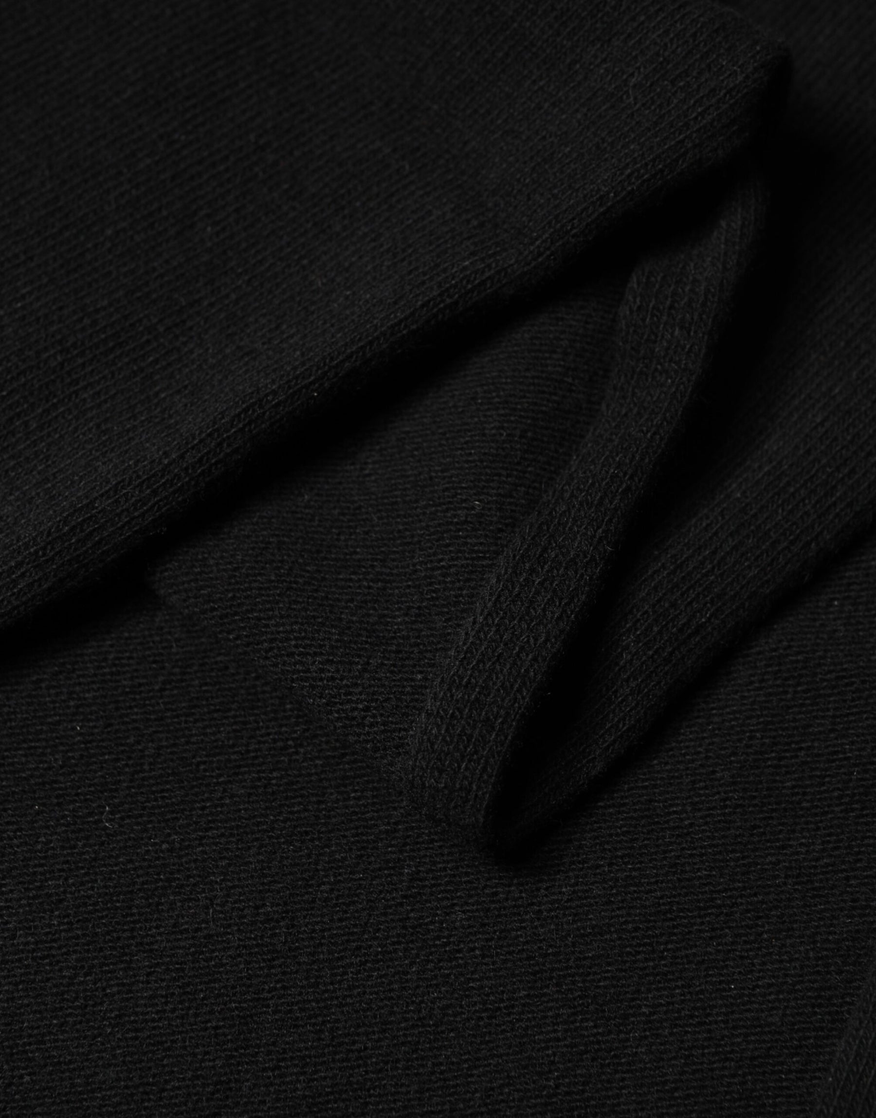 Dolce & Gabbana Black Wool Knit Neck Wrap Shawl Men Scarf | Regal Royce