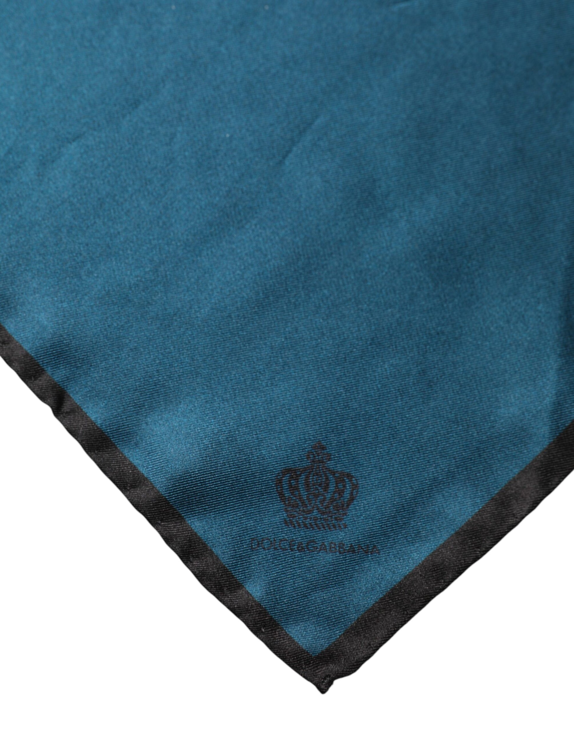 Dolce & Gabbana Blue Silk Square Pocket Handkerchief Scarf | Regal Royce