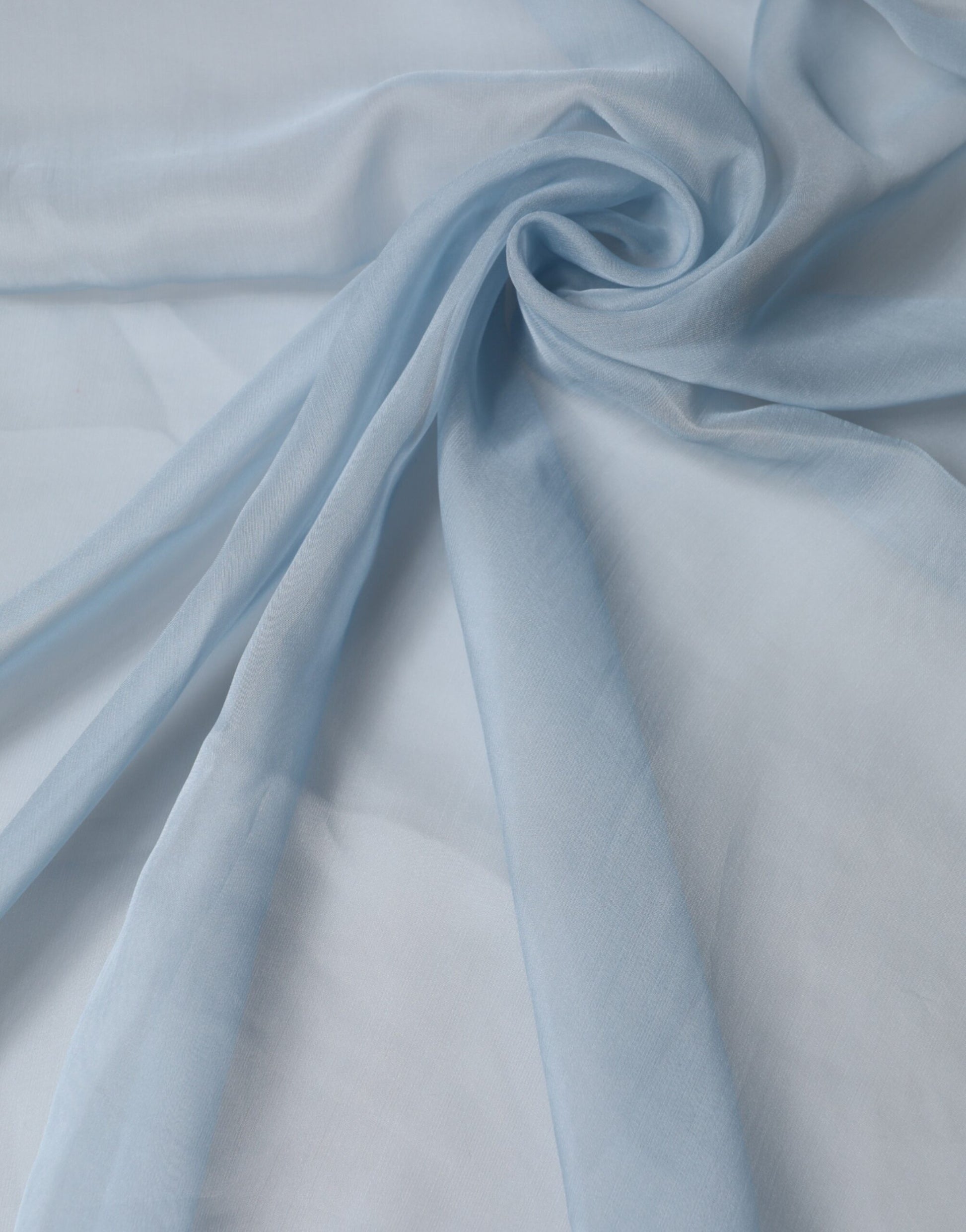 Dolce & Gabbana Light Blue Silk Stole Neck Wrap Shawl 200cm x 130cm Scarf | Regal Royce