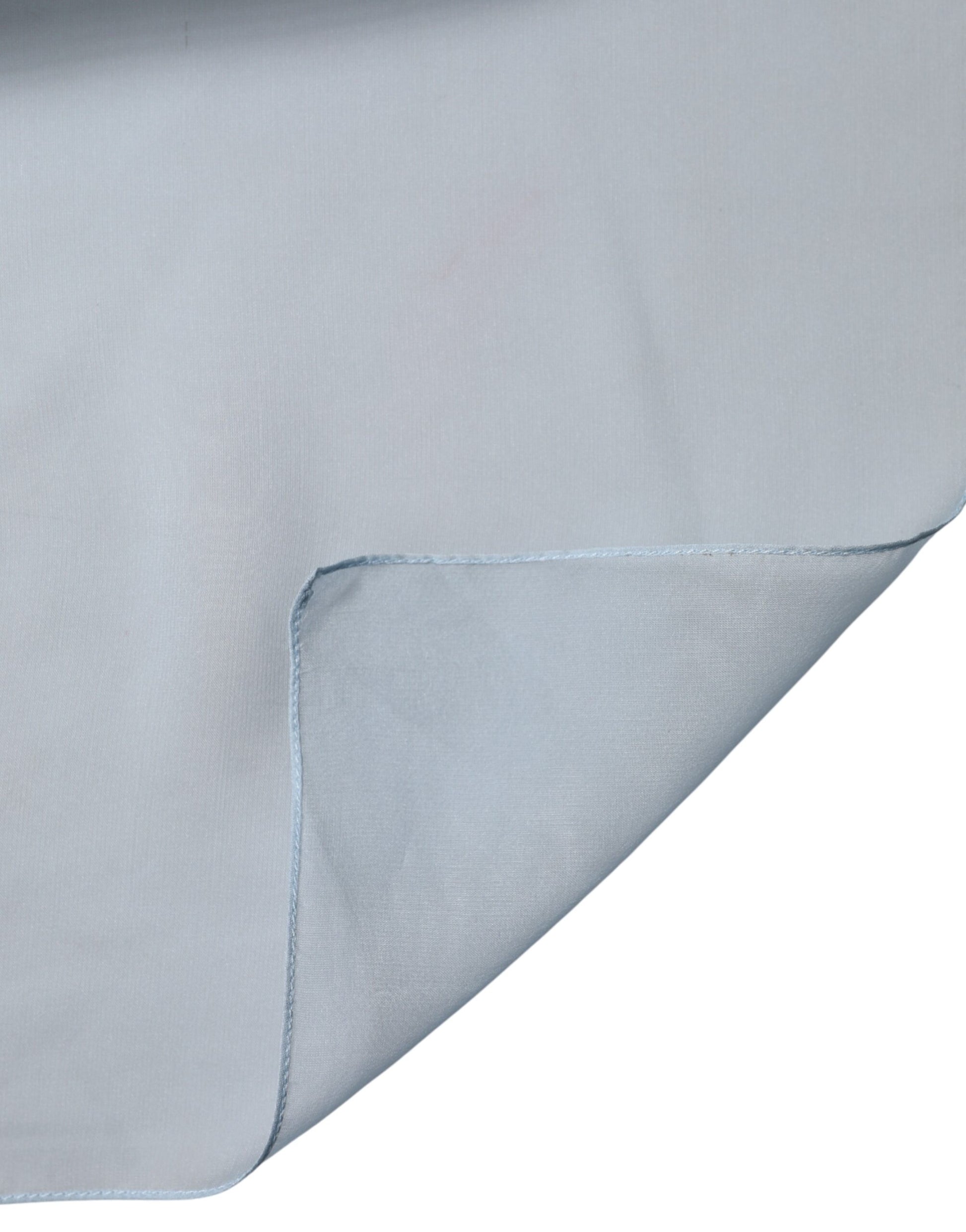 Dolce & Gabbana Light Blue Silk Stole Neck Wrap Shawl 200cm x 130cm Scarf | Regal Royce