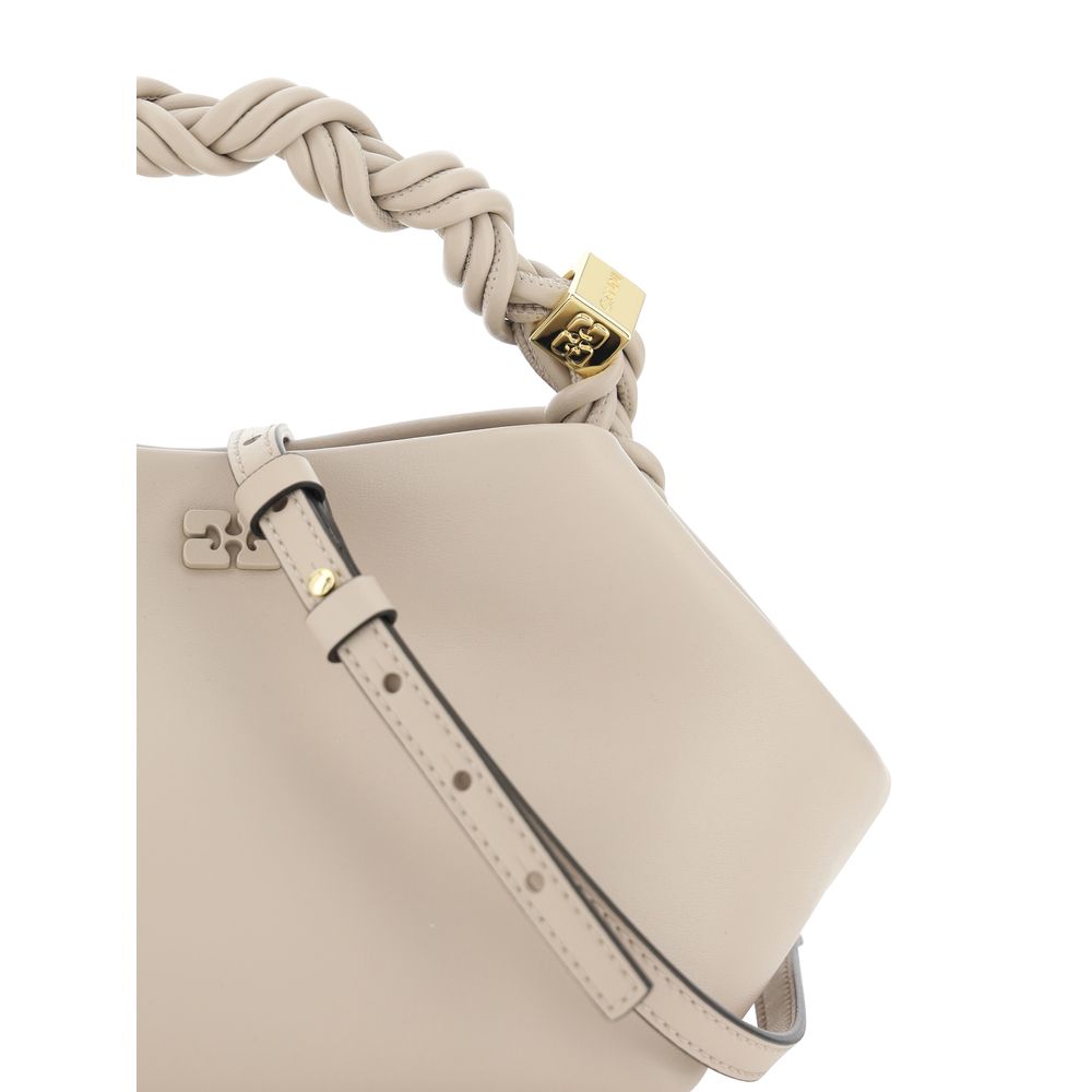 Ganni White Calf Leather Bos Taurus Handbag | Regal Royce
