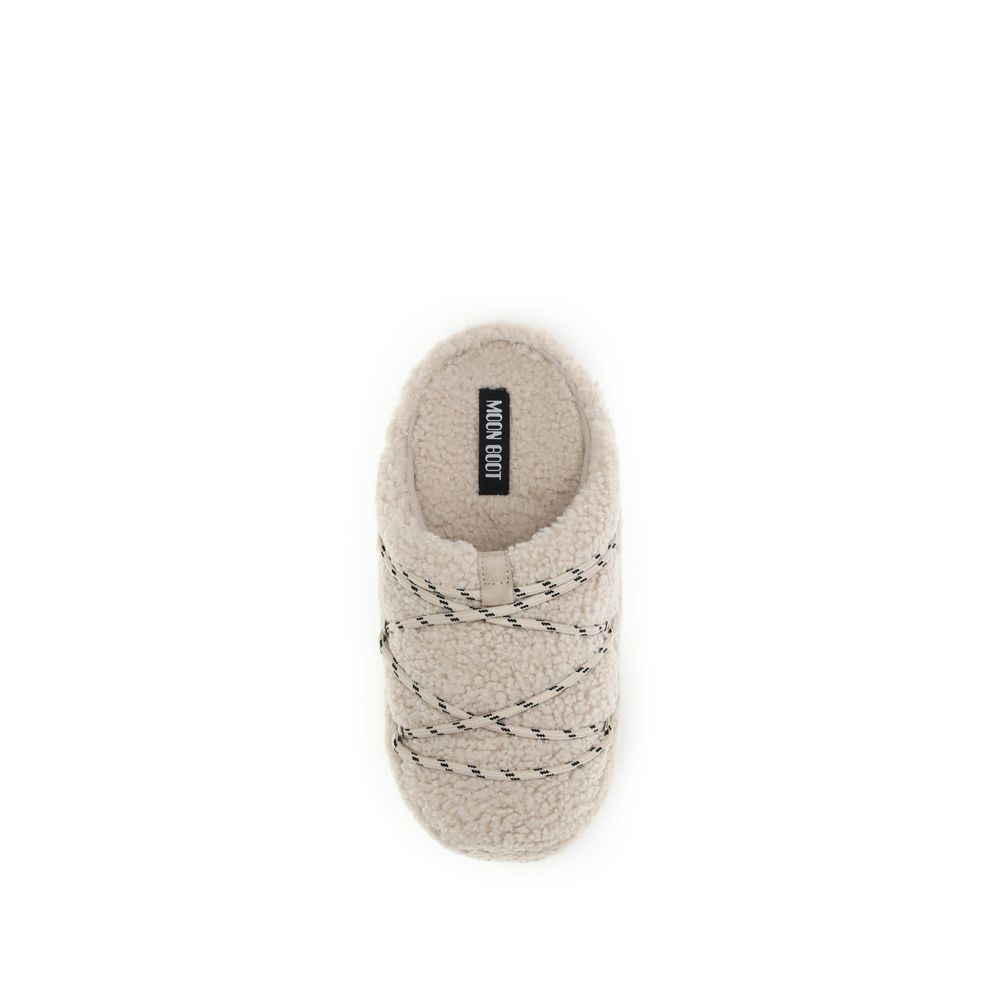 Moon Boot Beige Polyamide Flats | Regal Royce