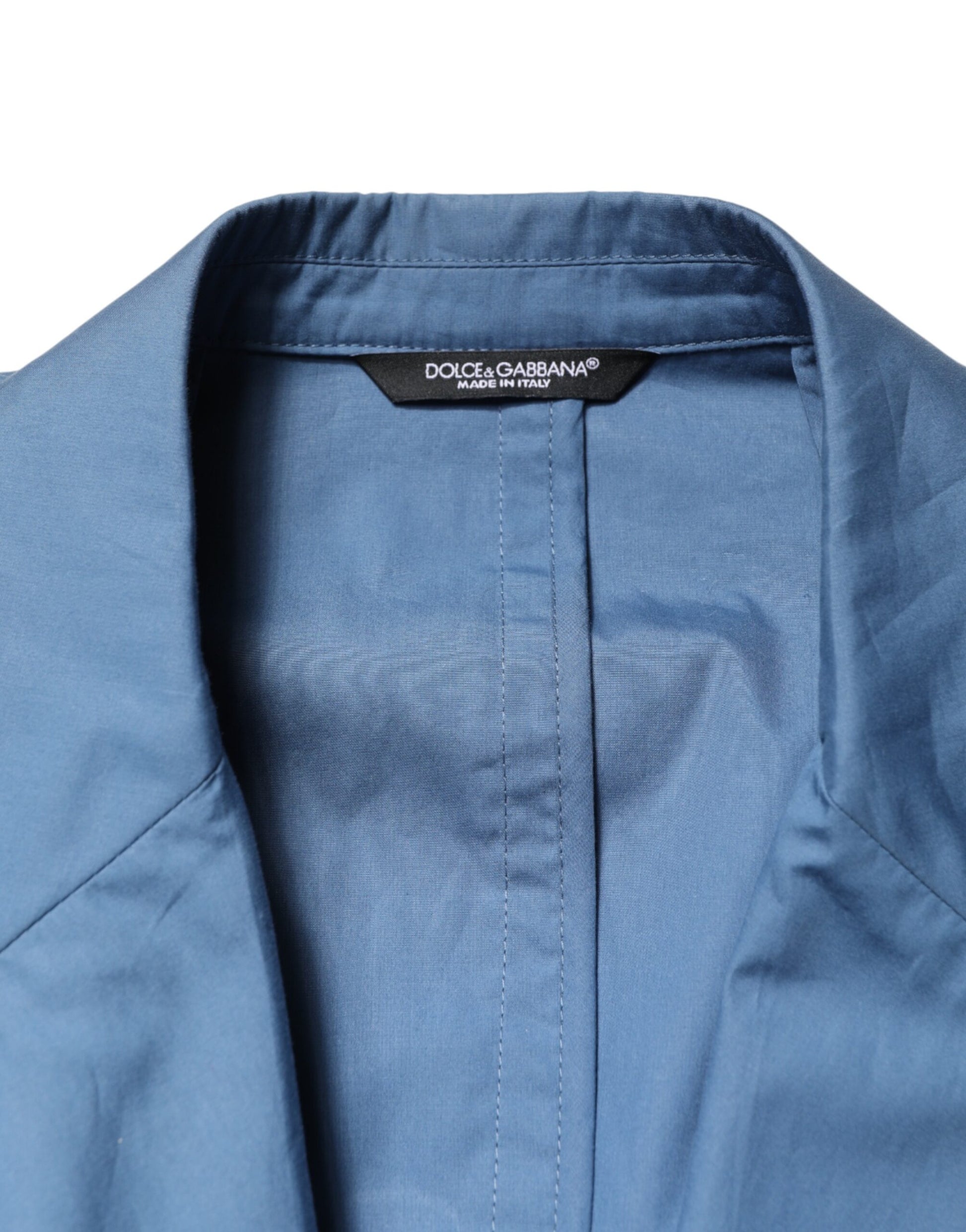 Dolce & Gabbana Blue Cotton Double Breasted 2 Piece  Suit | Regal Royce