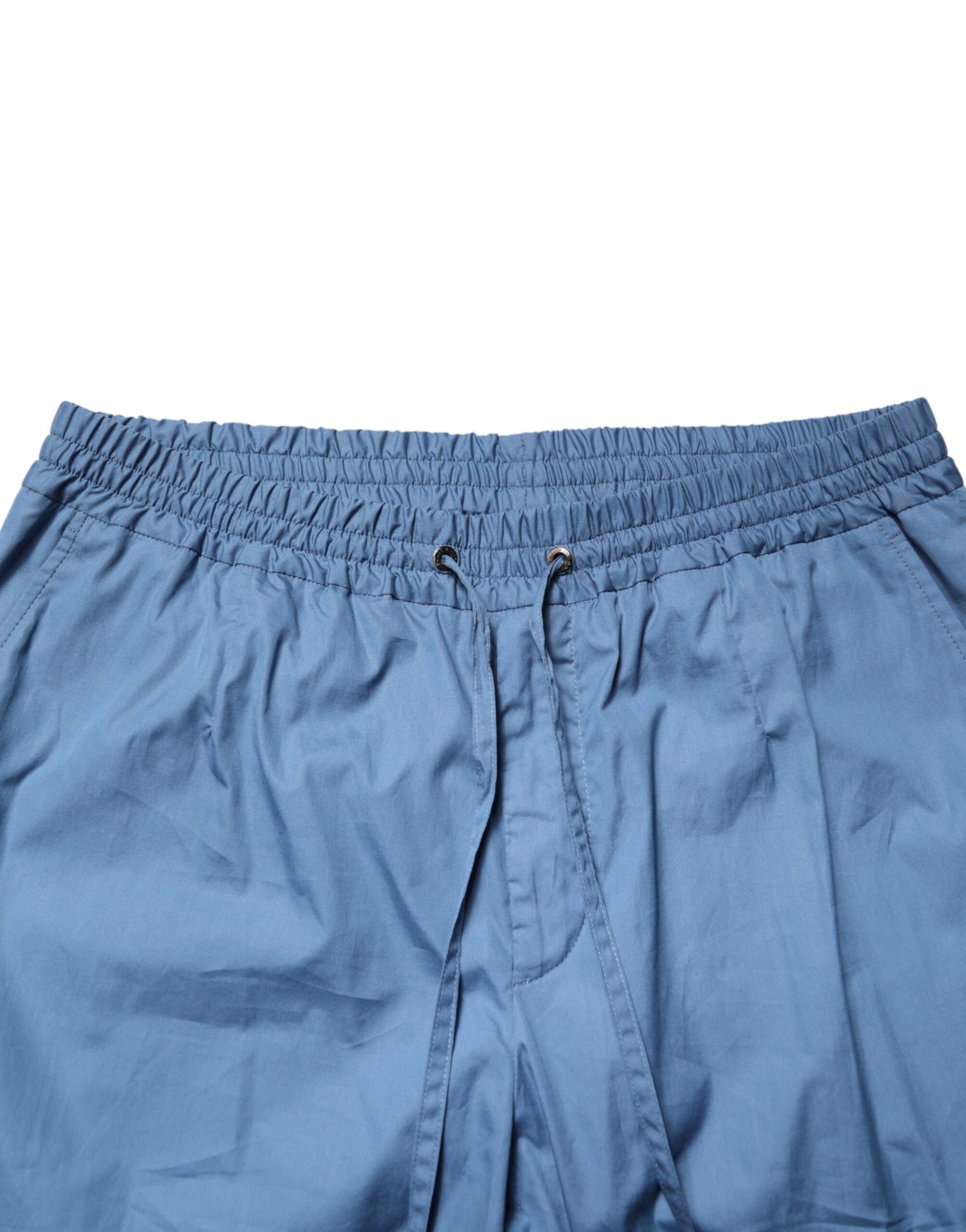 Dolce & Gabbana Blue Cotton Double Breasted 2 Piece  Suit | Regal Royce