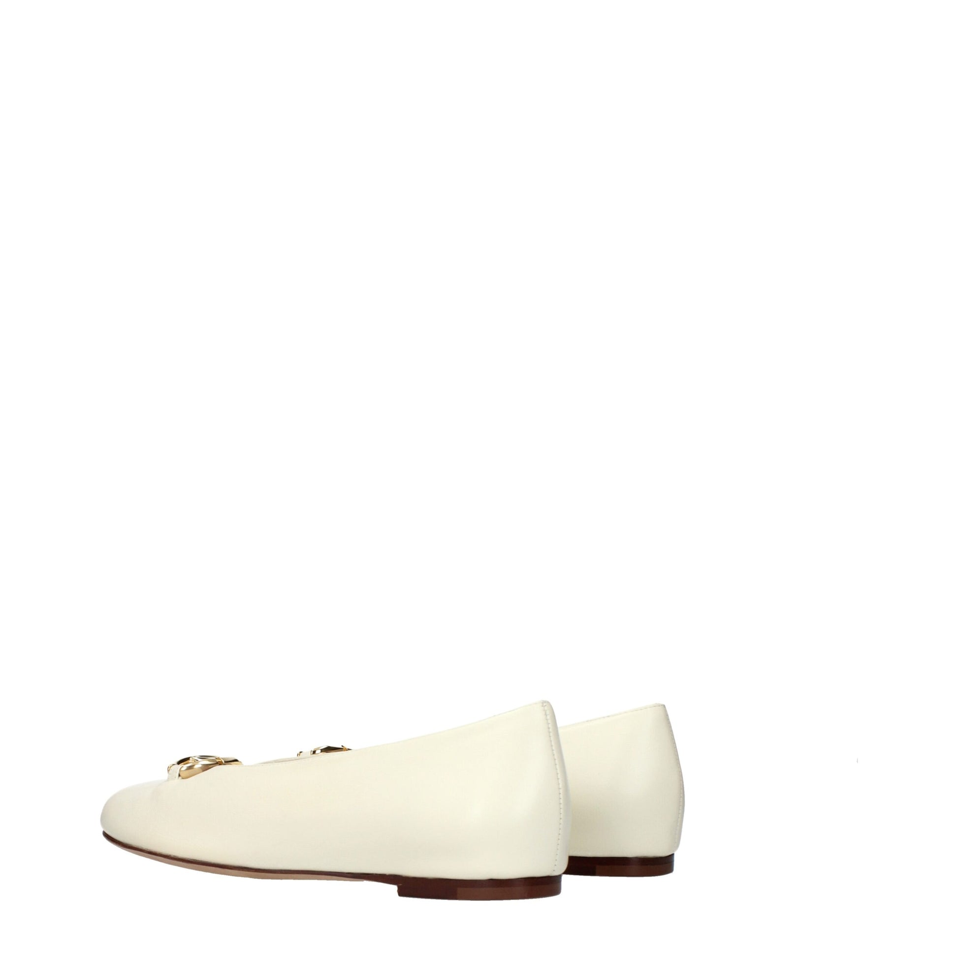 Valentino Garavani Beige Leather Ballet Flats | Regal Royce