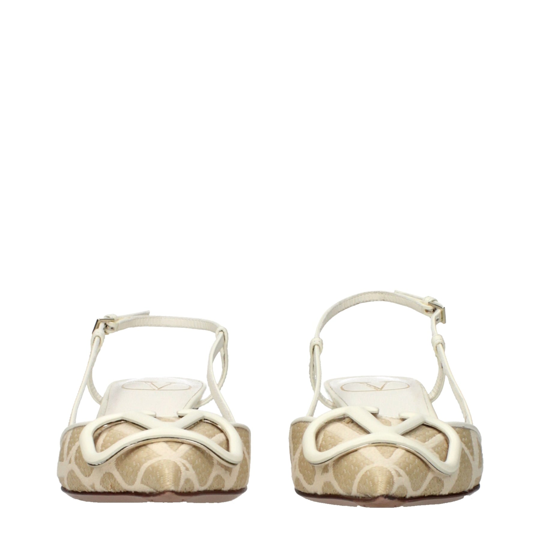 Valentino Garavani Beige Raffia Strap-On Sandals | Regal Royce