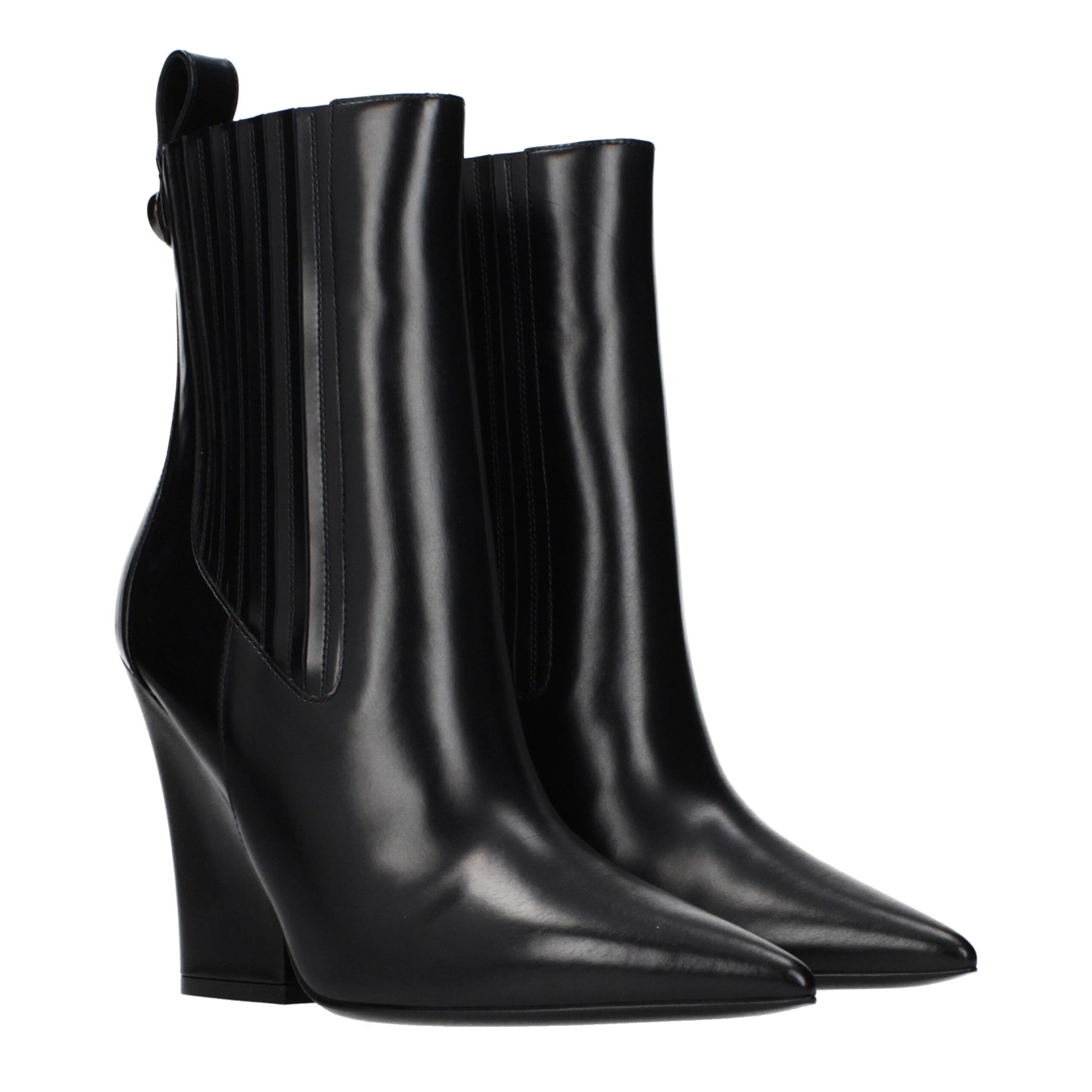 Valentino Garavani Black Leather Ankle Boots | Regal Royce
