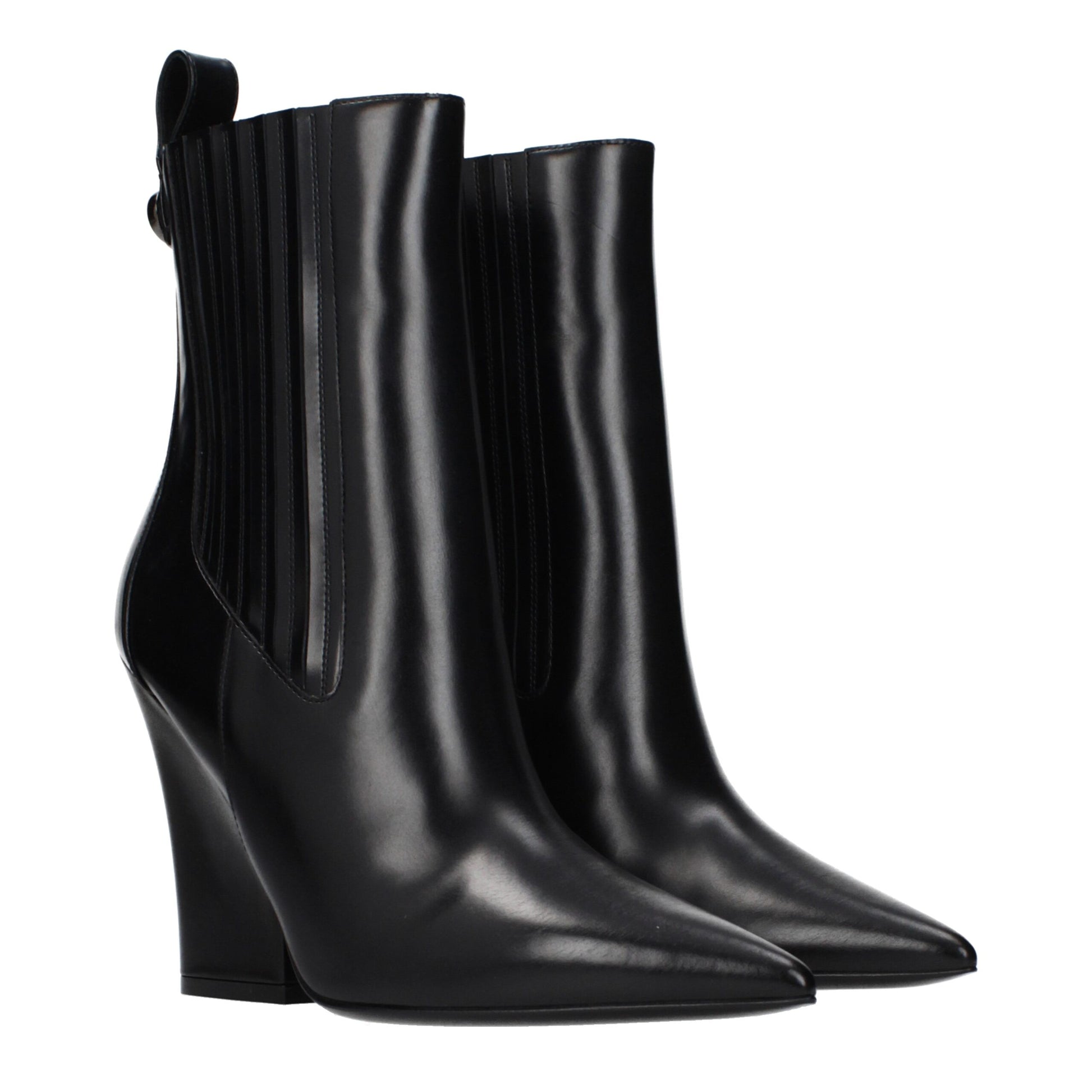 Valentino Garavani Black Leather Ankle Boots | Regal Royce