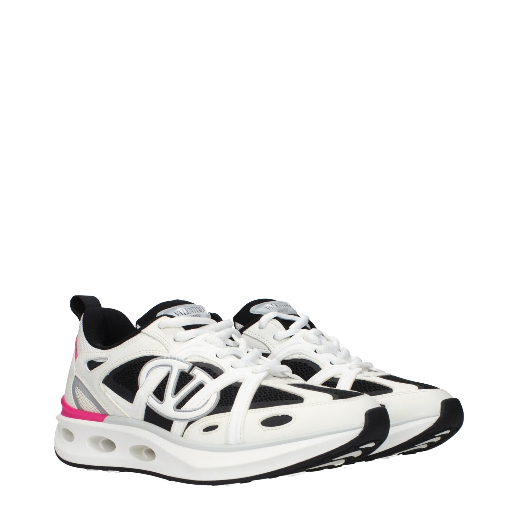Valentino Garavani White Fabric Athletic Sneakers | Regal Royce