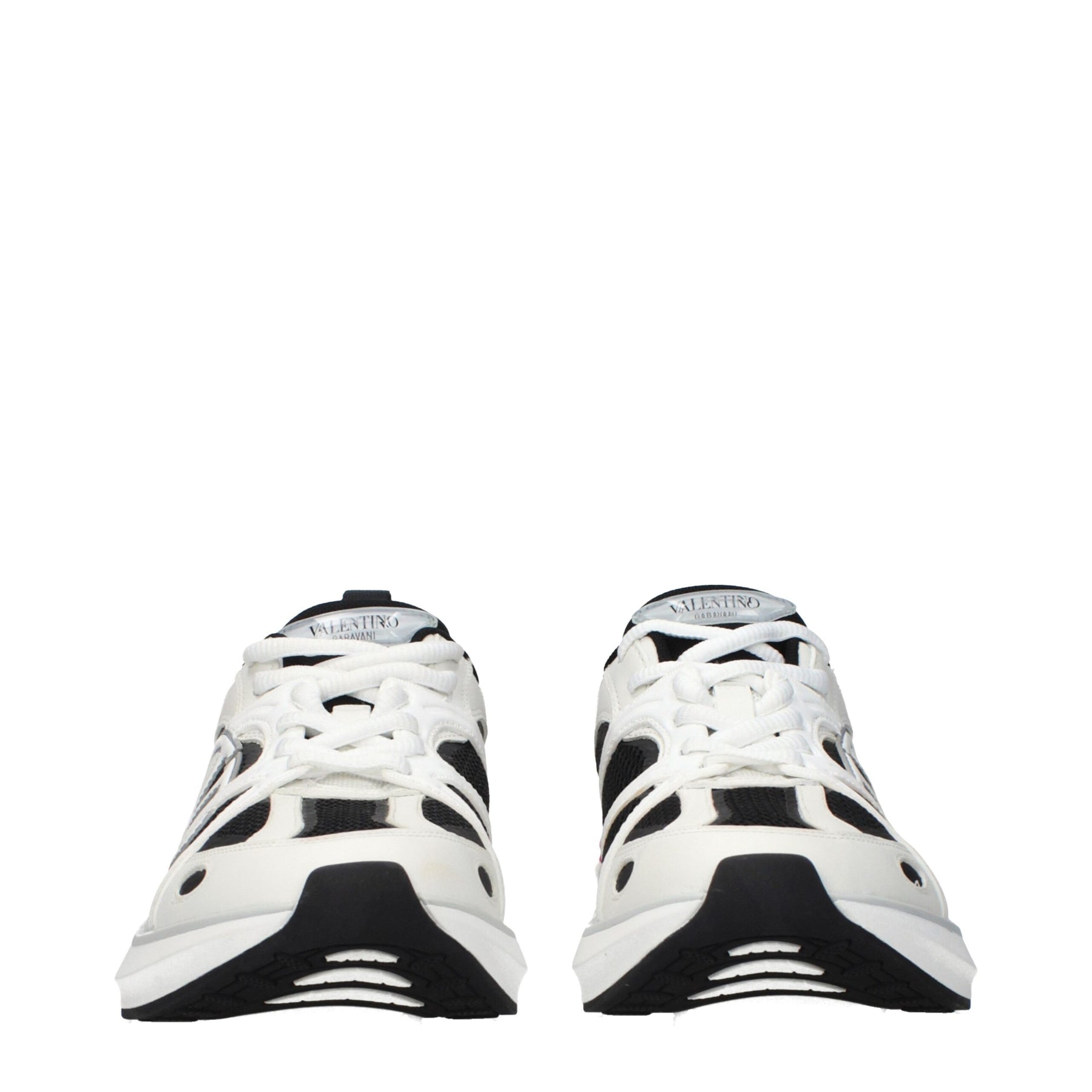 Valentino Garavani White Fabric Athletic Sneakers | Regal Royce