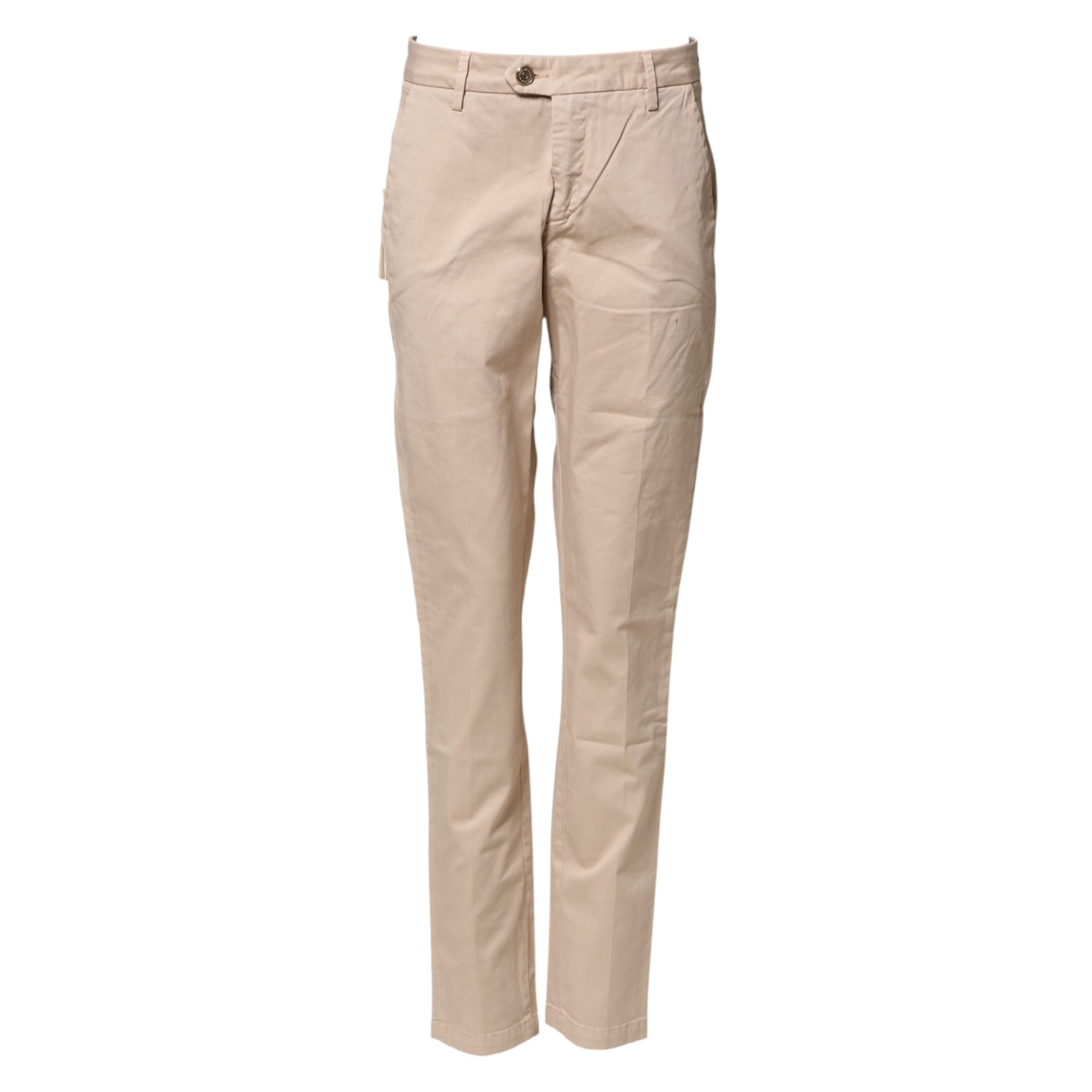 Kocca Beige Straight Mid Waist Chino Trouser Casual Pants | Regal Royce