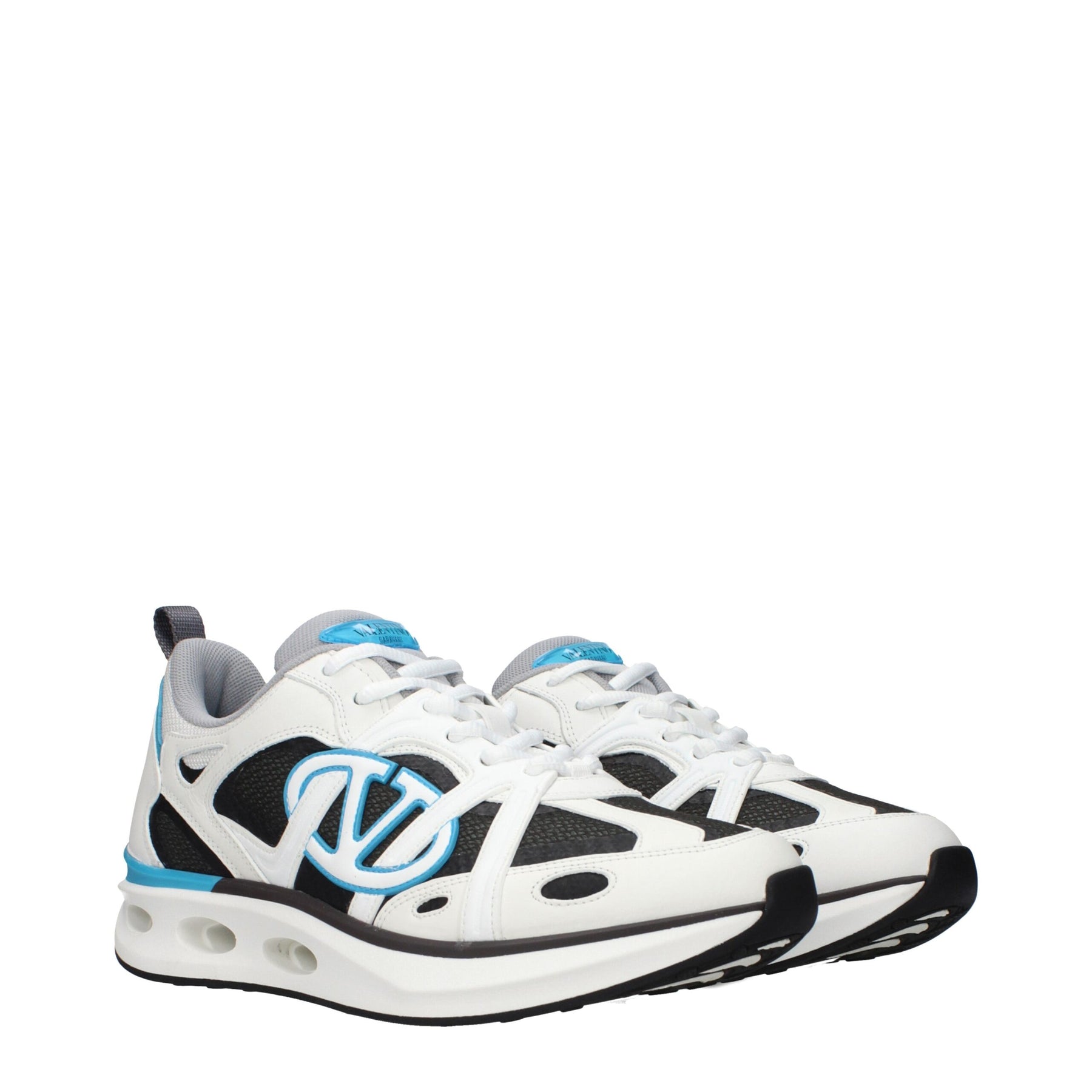 Valentino Garavani White Fabric Athletic Sneakers | Regal Royce