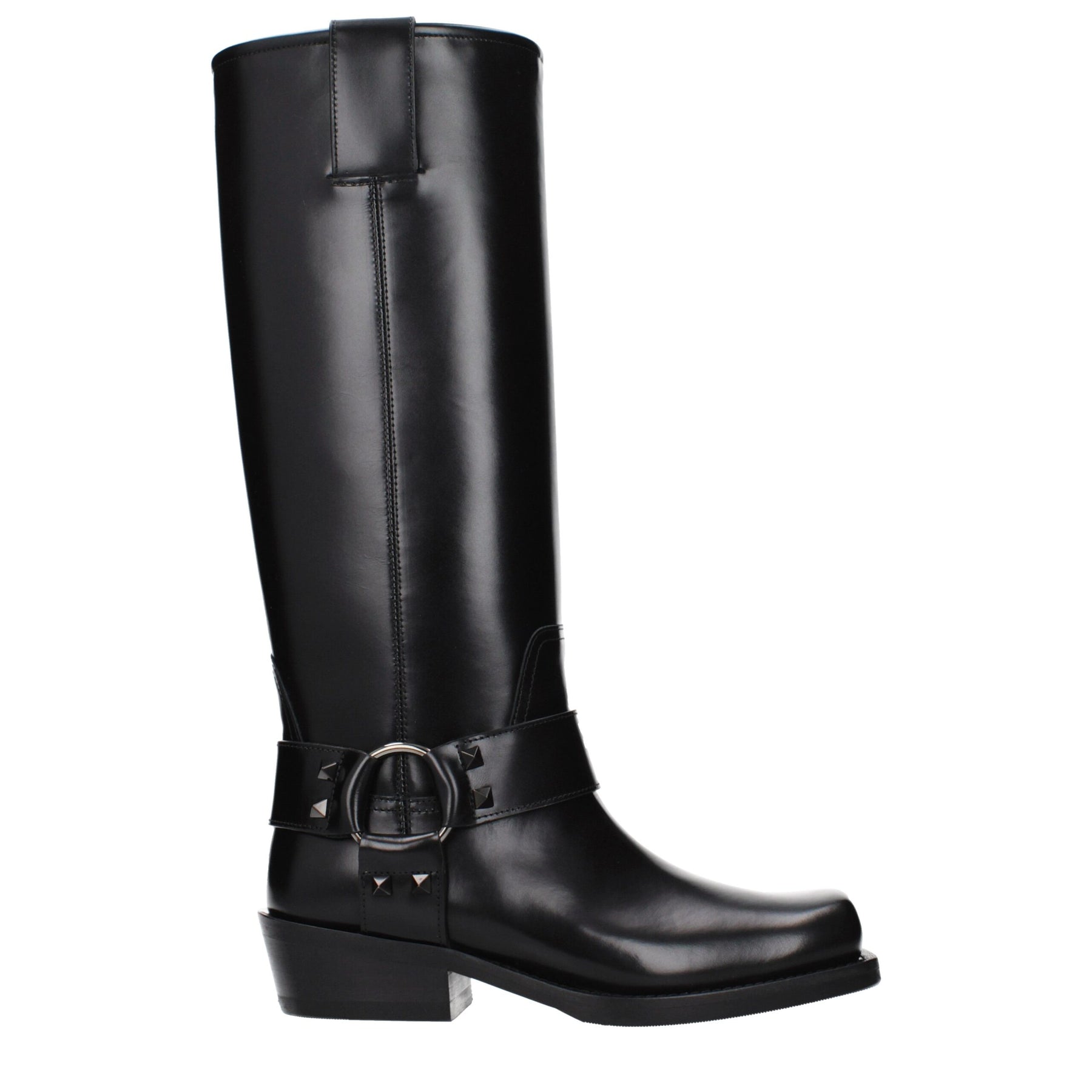Valentino Garavani Black Leather Boots | Regal Royce