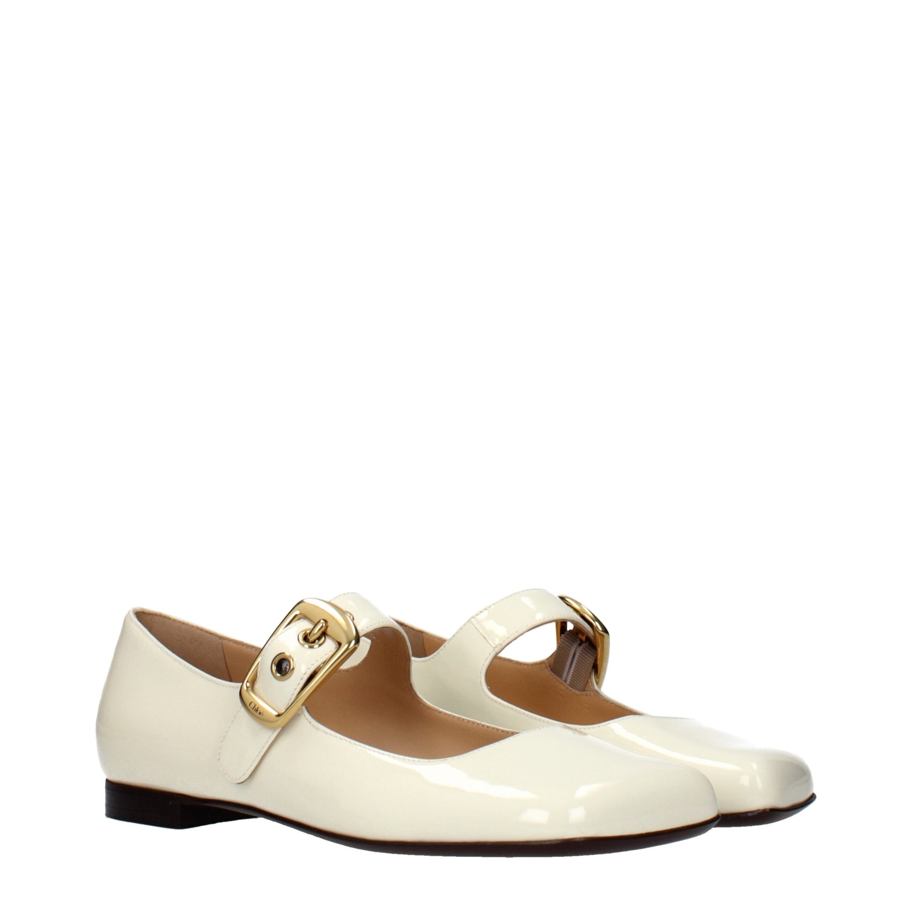 Chloé Beige Leather Ballet Flats | Regal Royce