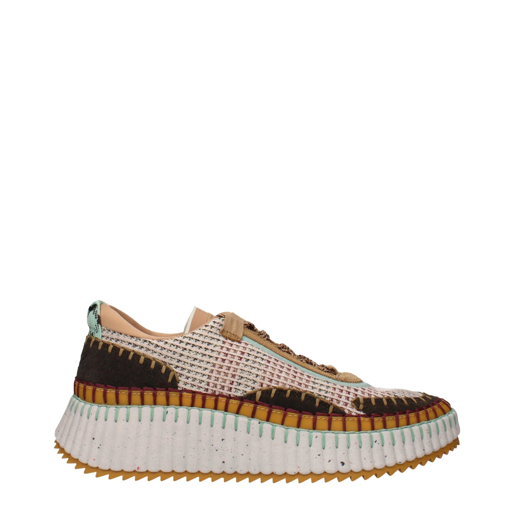 Chloé Multicolor Fabric Chunky Sneakers | Regal Royce