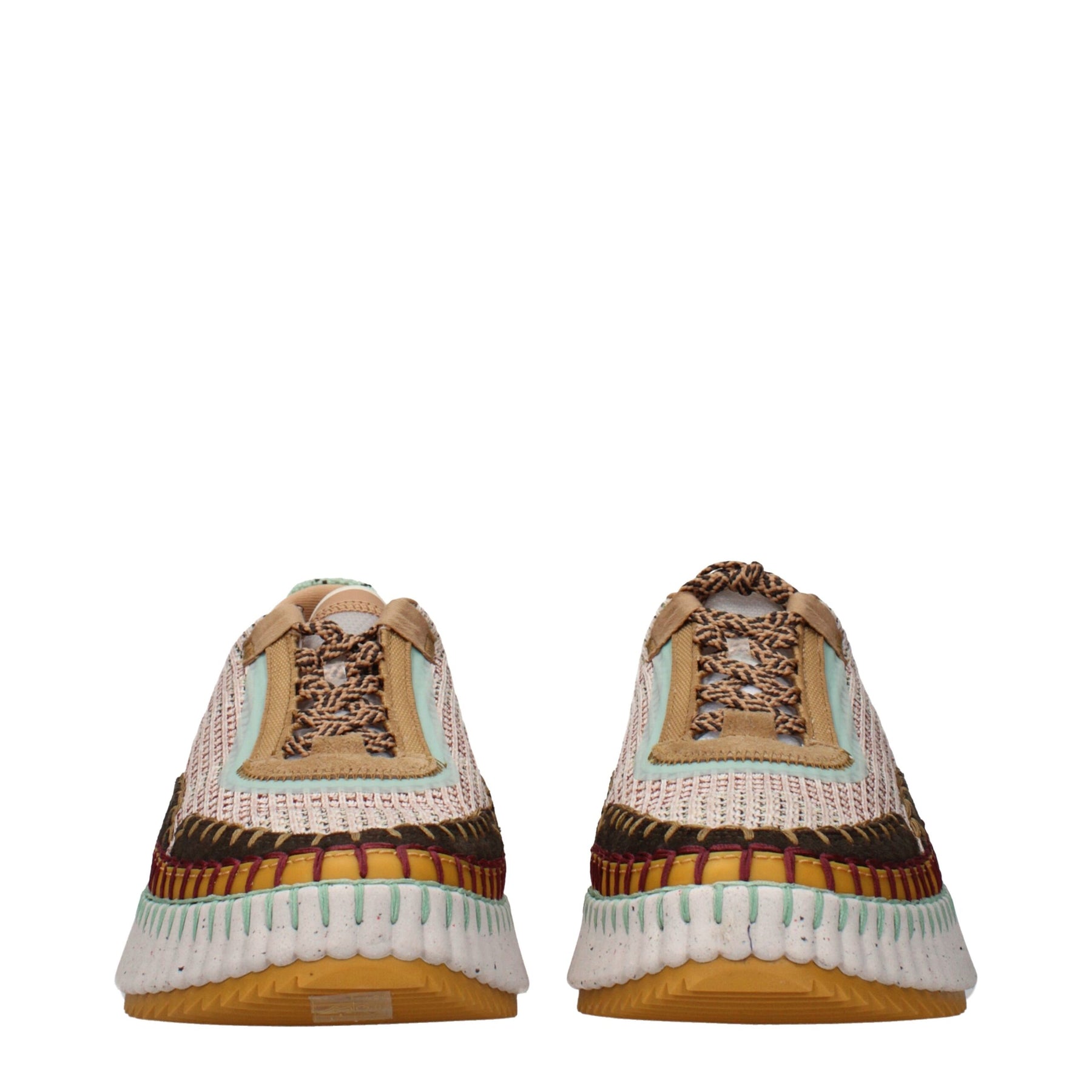 Chloé Multicolor Fabric Chunky Sneakers | Regal Royce
