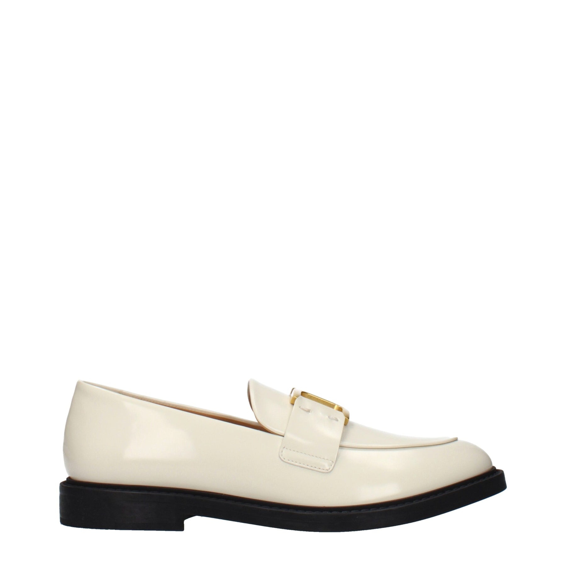 Chloé Beige Leather Slip-On Loafers | Regal Royce
