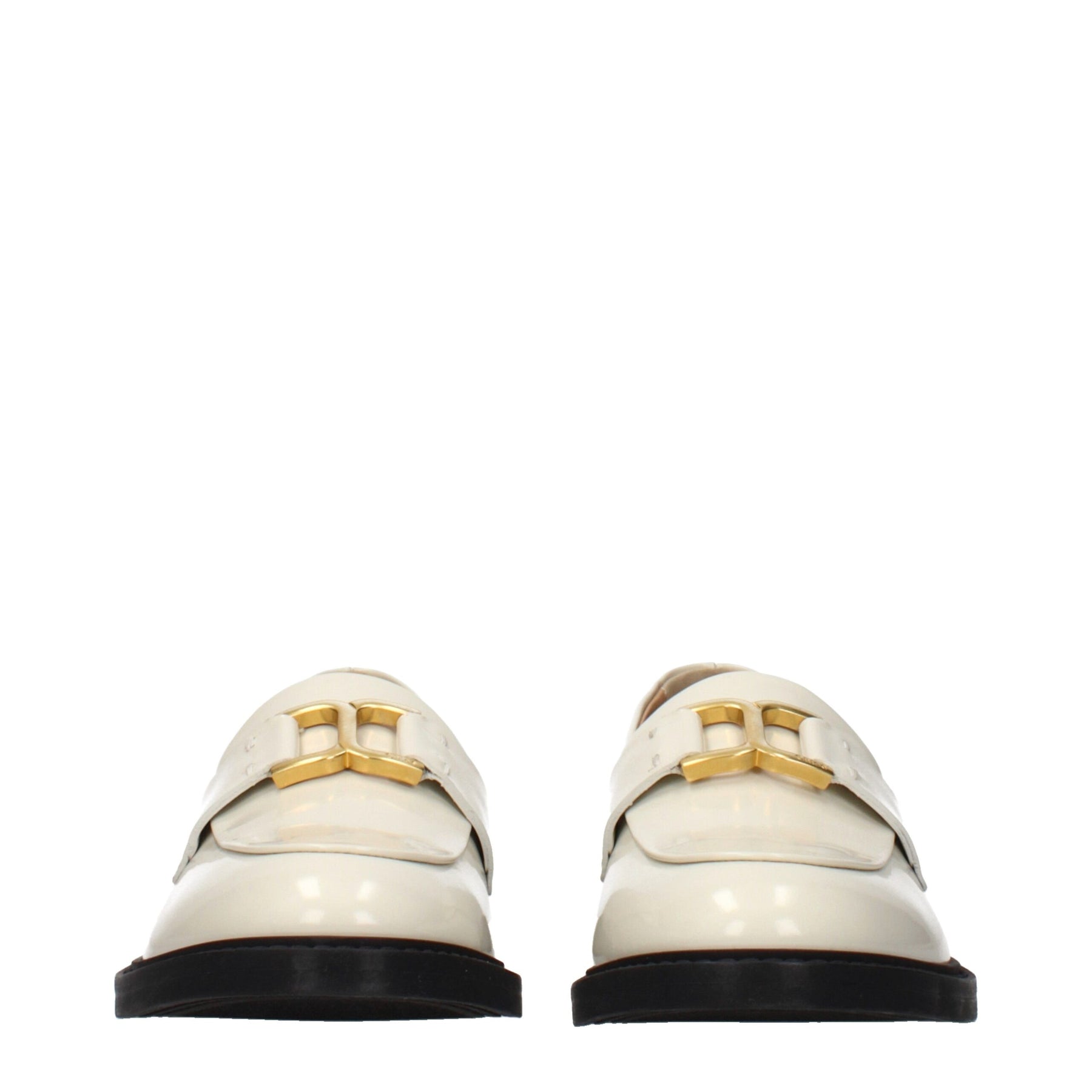 Chloé Beige Leather Slip-On Loafers | Regal Royce