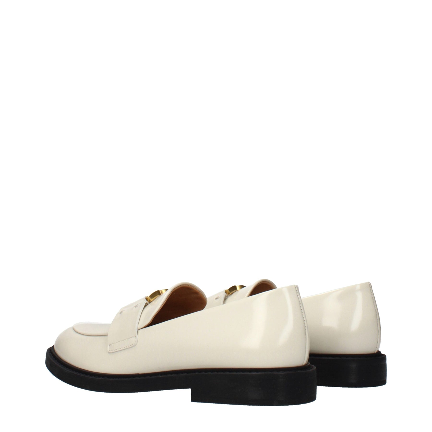 Chloé Beige Leather Slip-On Loafers | Regal Royce